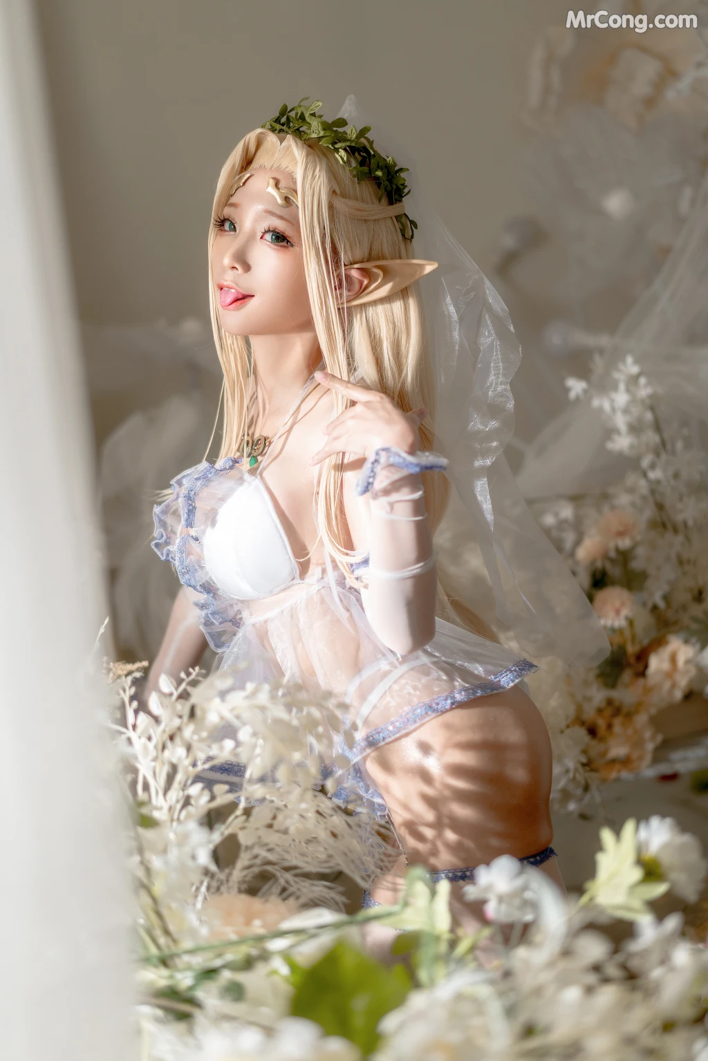 Coser蠢沫沫 chunmomo Vol119 白精灵3套 147 photos - 110