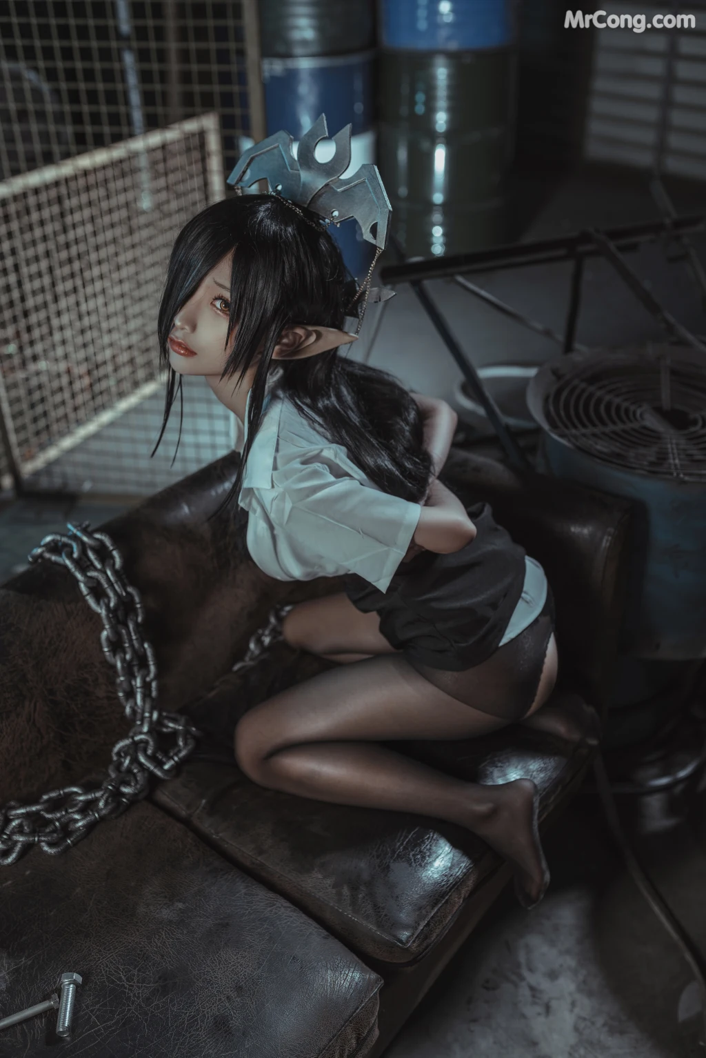 Coser蠢沫沫 chunmomo Vol120 黑兽 女王3套 127 photos - 2