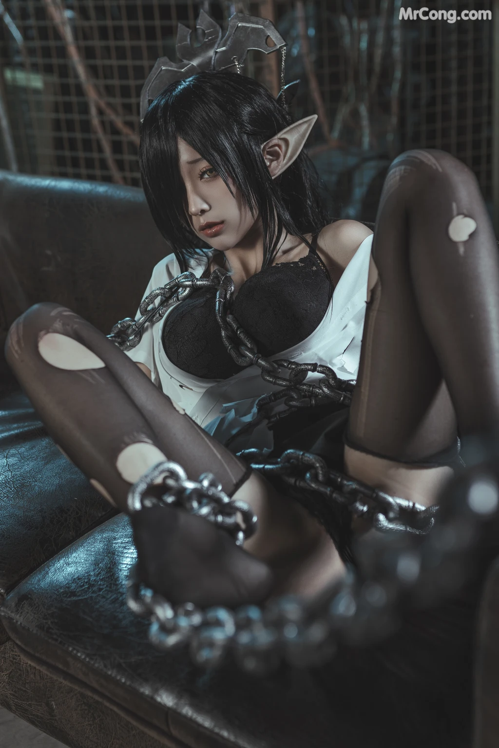Coser蠢沫沫 chunmomo Vol120 黑兽 女王3套 127 photos - 29