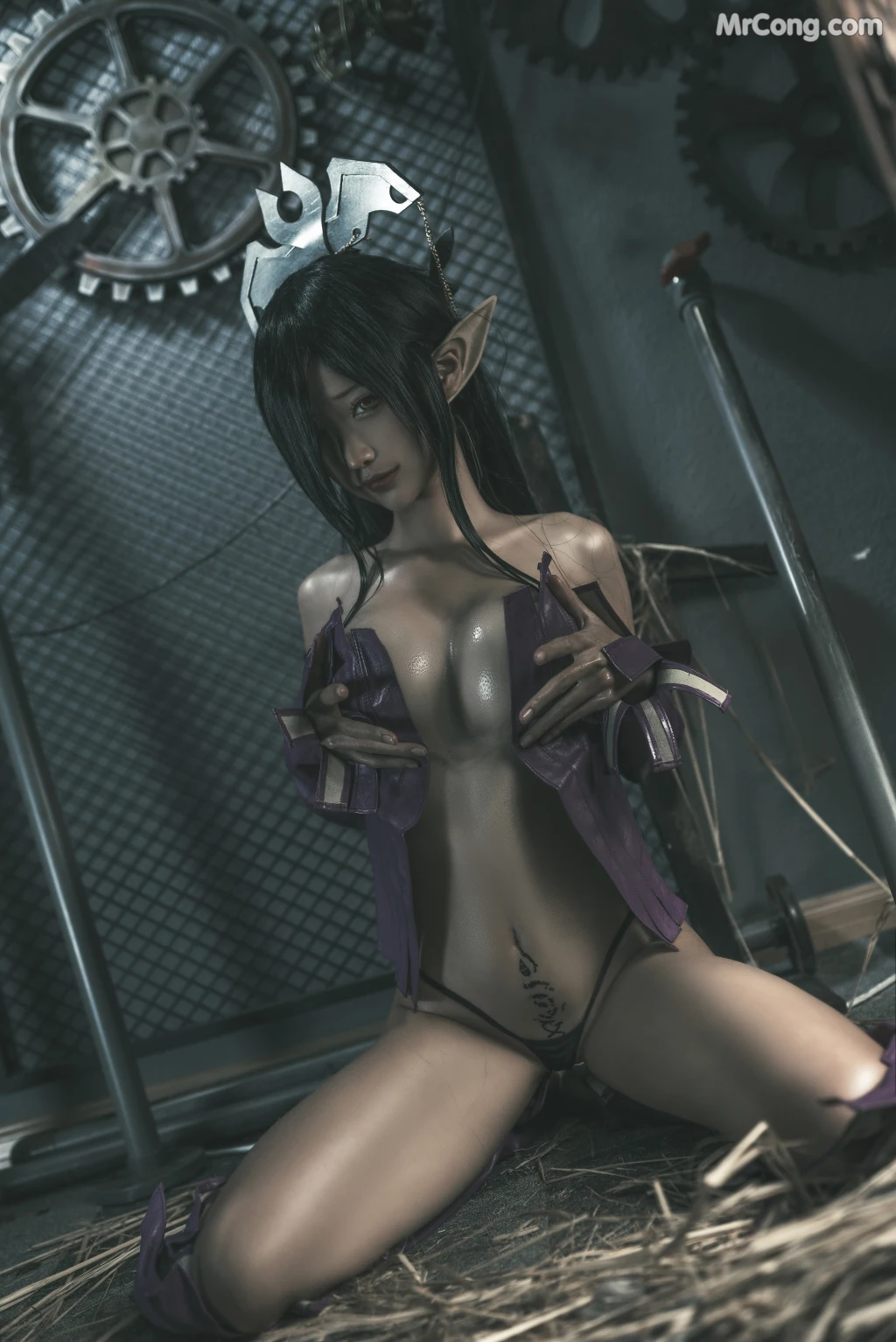 Coser蠢沫沫 chunmomo Vol120 黑兽 女王3套 127 photos - 64