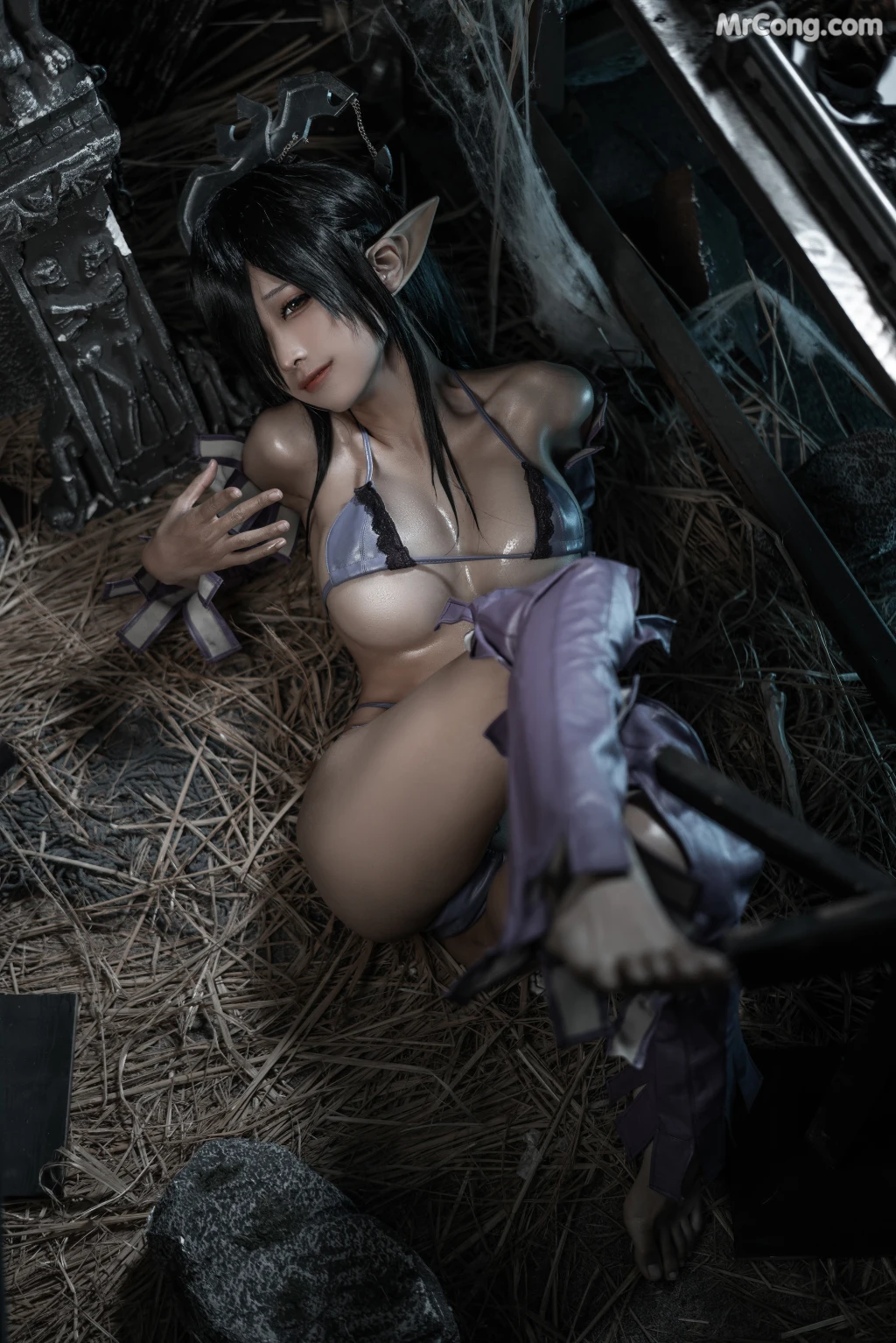 Coser蠢沫沫 chunmomo Vol120 黑兽 女王3套 127 photos - 125
