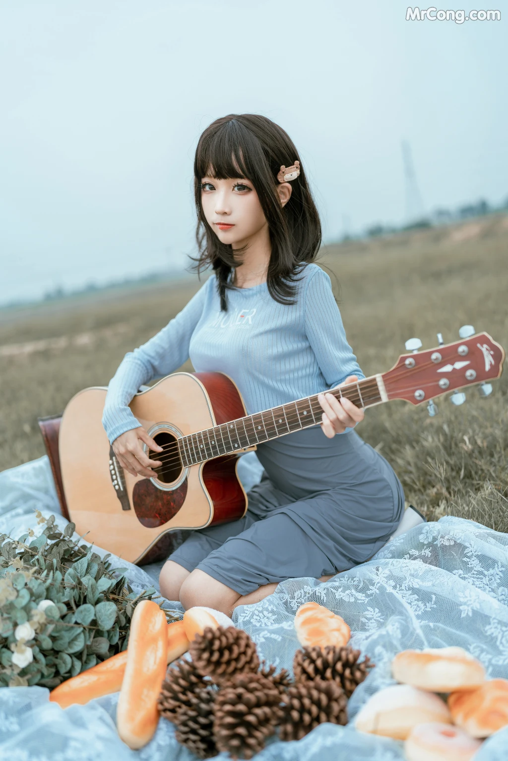 Coser蠢沫沫 chunmomo Vol121 吉他妹妹 50 photos