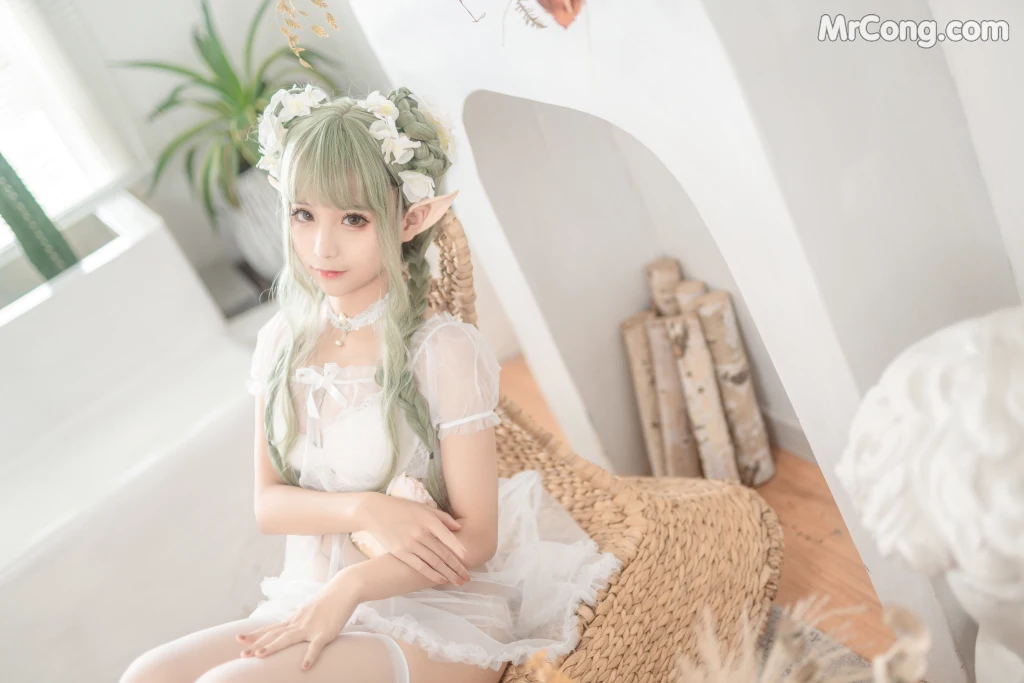 Coser蠢沫沫 chunmomo Vol122尖耳国度绿精灵 40 photos - 2