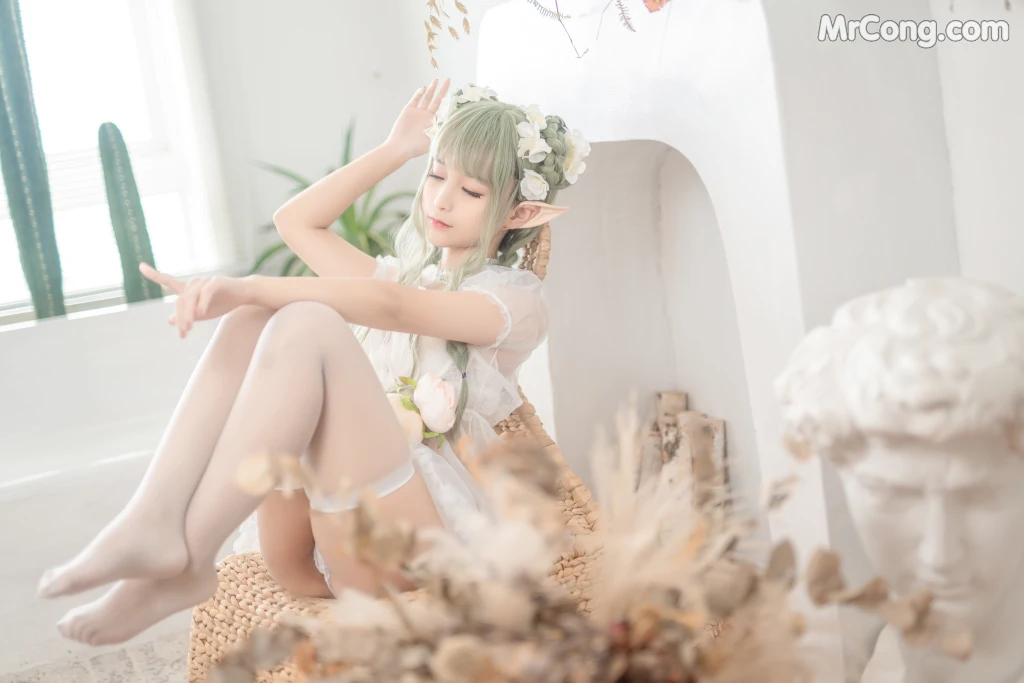 Coser蠢沫沫 chunmomo Vol122尖耳国度绿精灵 40 photos - 38