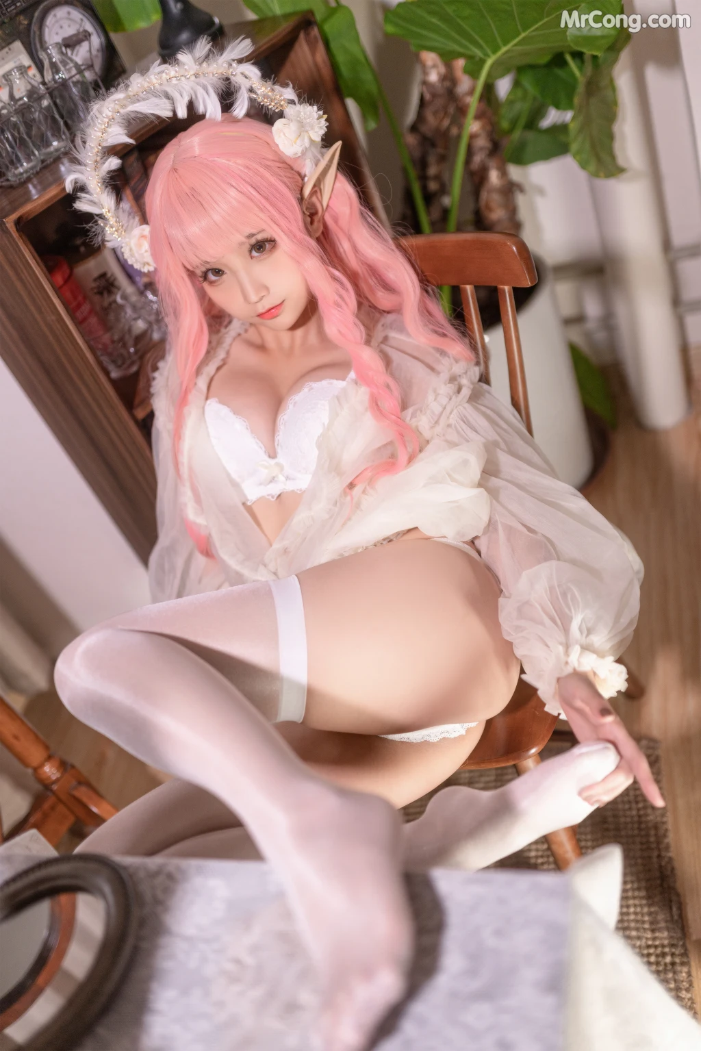 Coser蠢沫沫 chunmomo Vol123 尖耳国度粉精灵 40 photos - 22