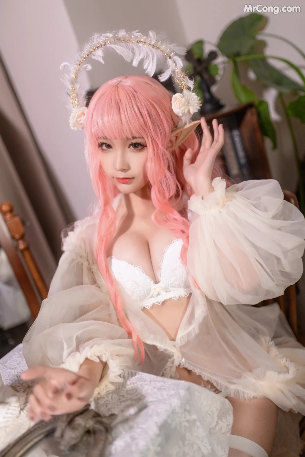 Coser蠢沫沫 chunmomo Vol123 尖耳国度粉精灵 40 photos - 31