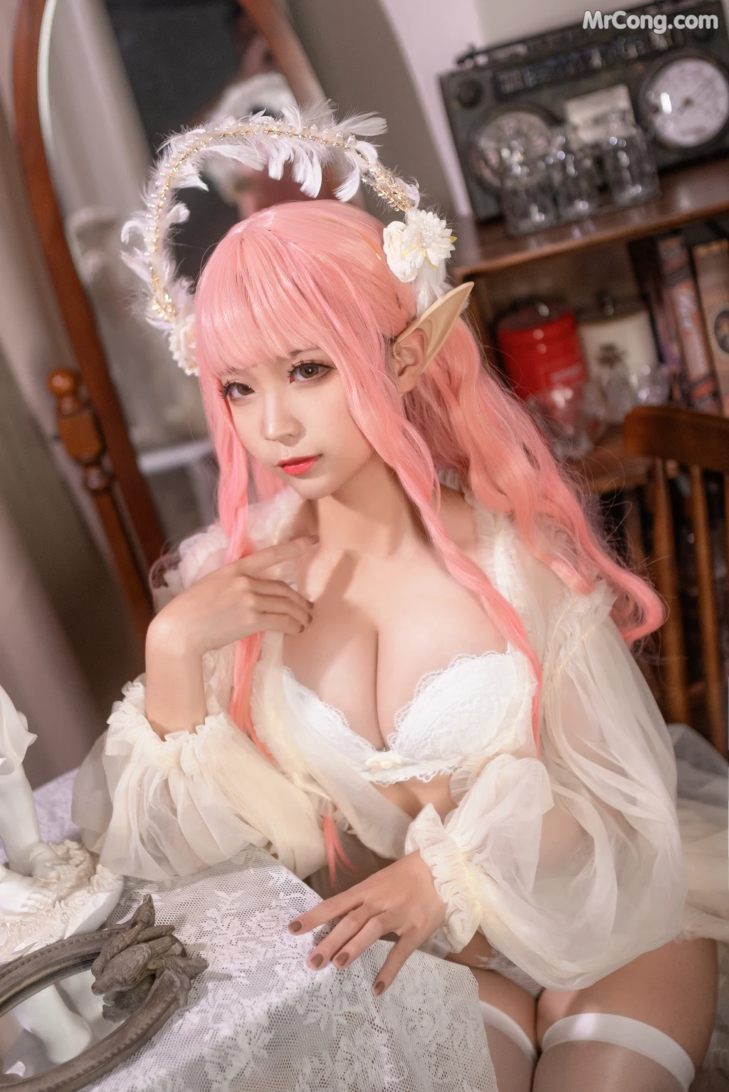 Coser蠢沫沫 chunmomo Vol123 尖耳国度粉精灵 40 photos - 33