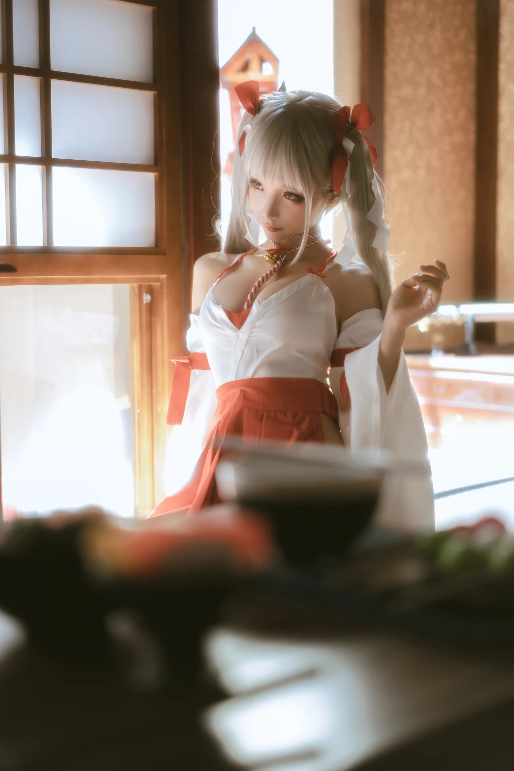 Coser蠢沫沫 chunmomo Vol132 可畏 巫女 55 photos