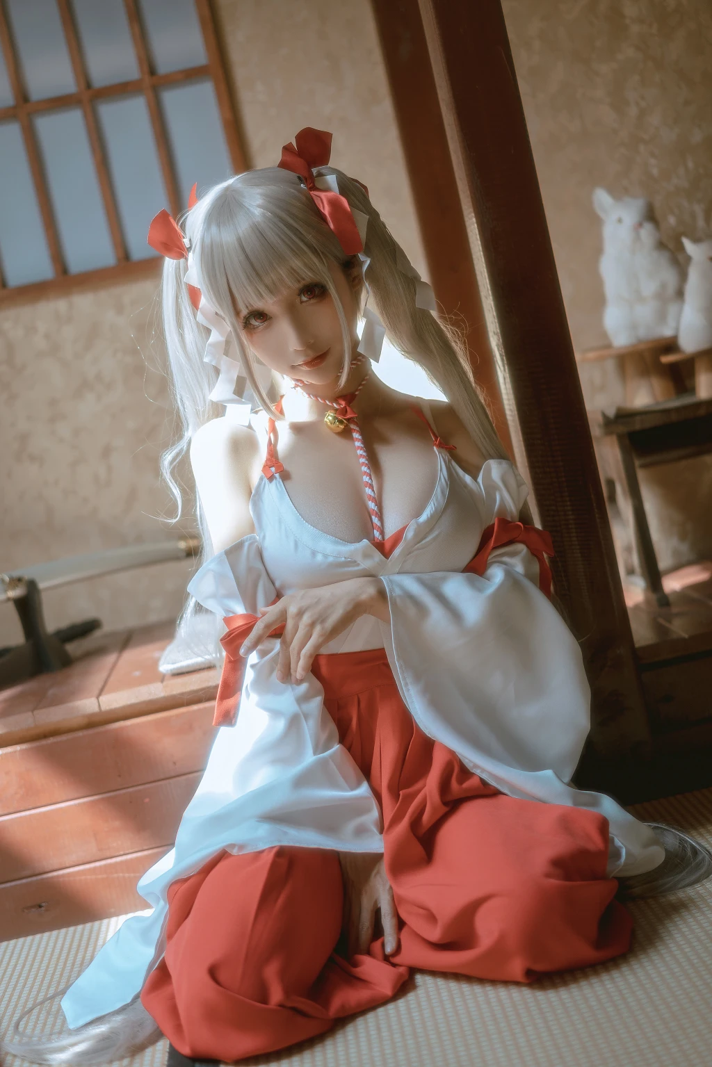 Coser蠢沫沫 chunmomo Vol132 可畏 巫女 55 photos - 5
