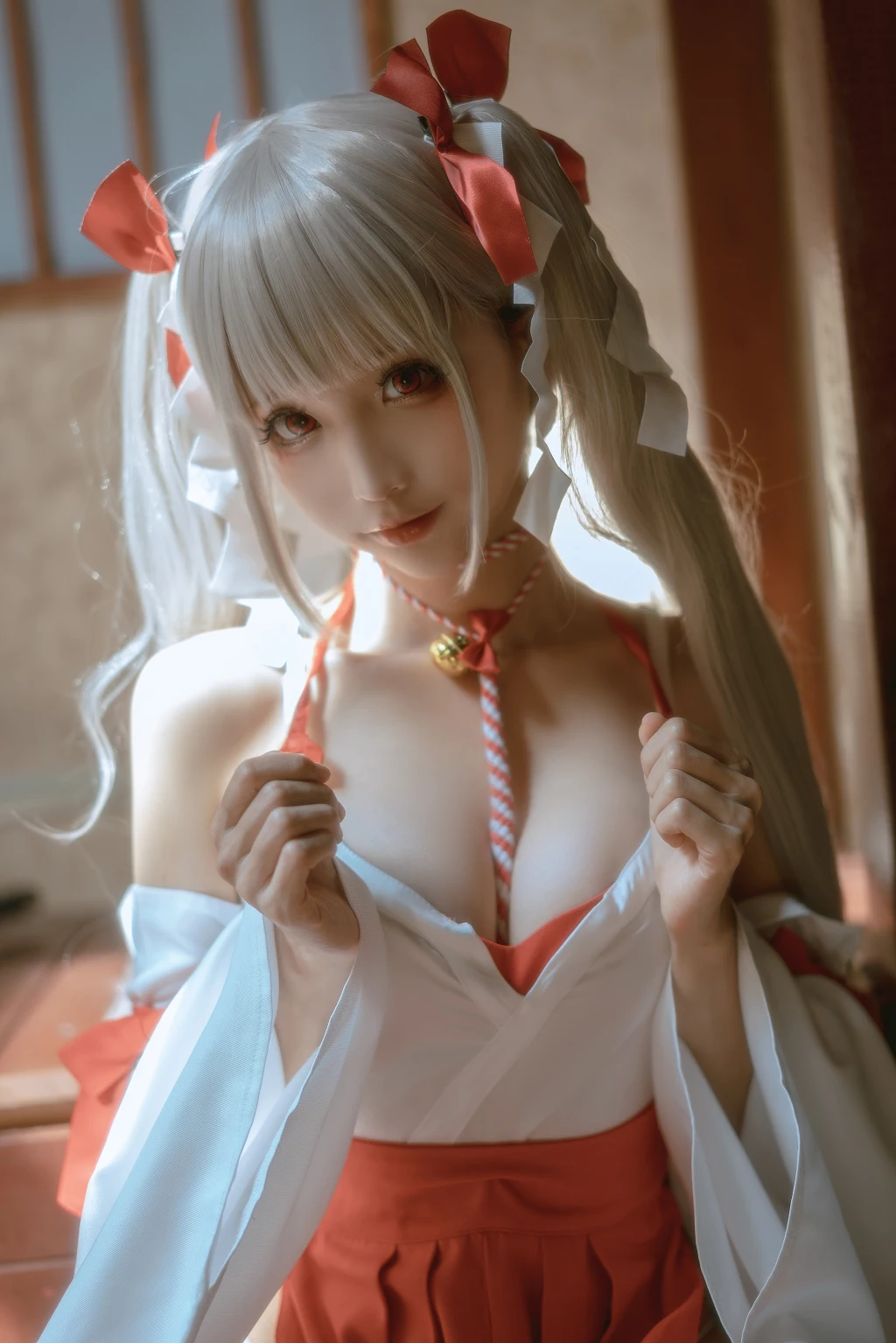 Coser蠢沫沫 chunmomo Vol132 可畏 巫女 55 photos - 6