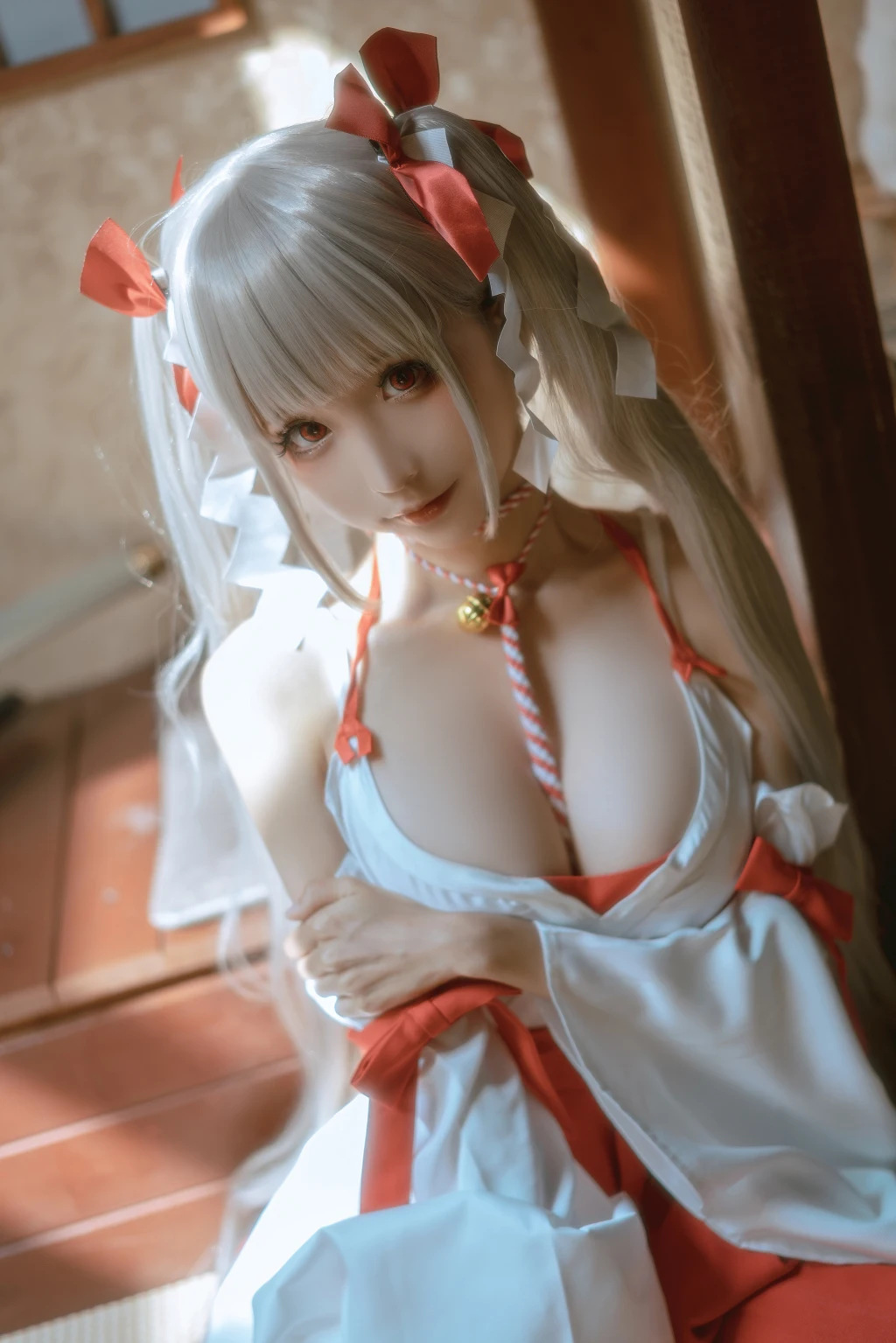 Coser蠢沫沫 chunmomo Vol132 可畏 巫女 55 photos - 8