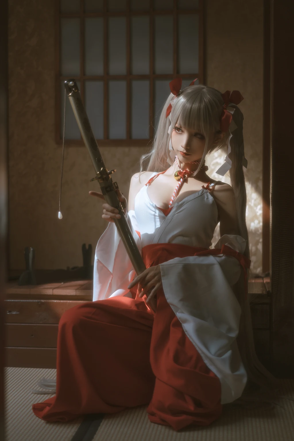 Coser蠢沫沫 chunmomo Vol132 可畏 巫女 55 photos - 9