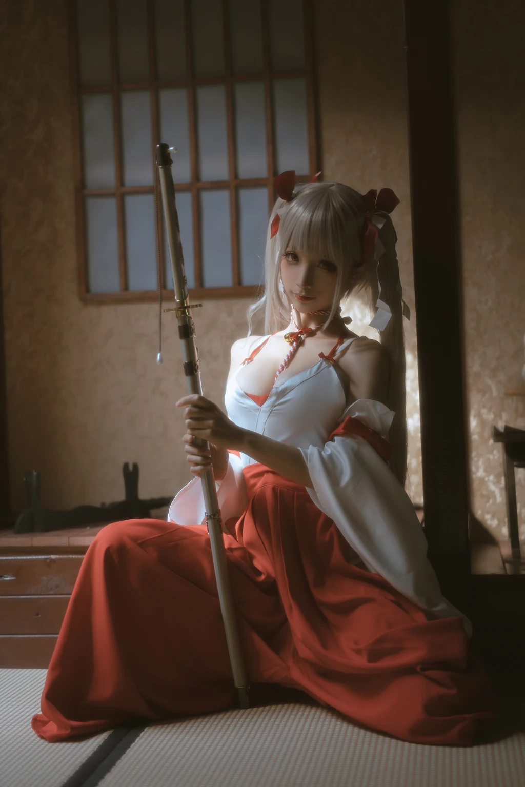 Coser蠢沫沫 chunmomo Vol132 可畏 巫女 55 photos - 11