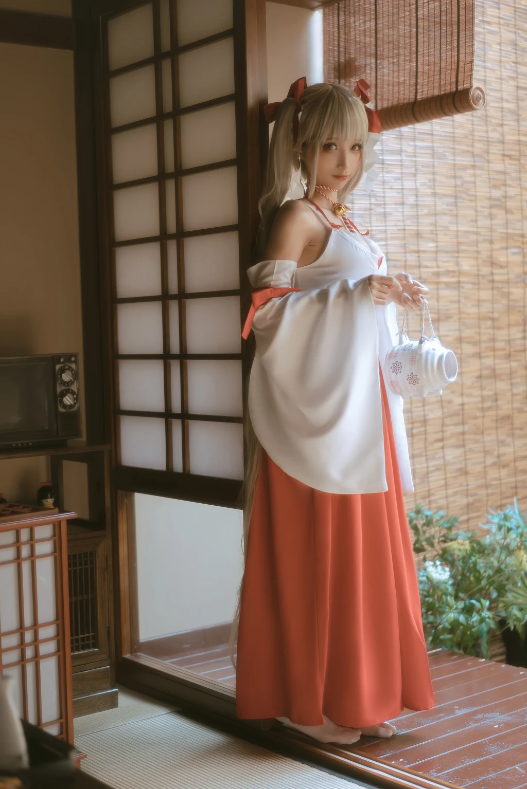 Coser蠢沫沫 chunmomo Vol132 可畏 巫女 55 photos - 13