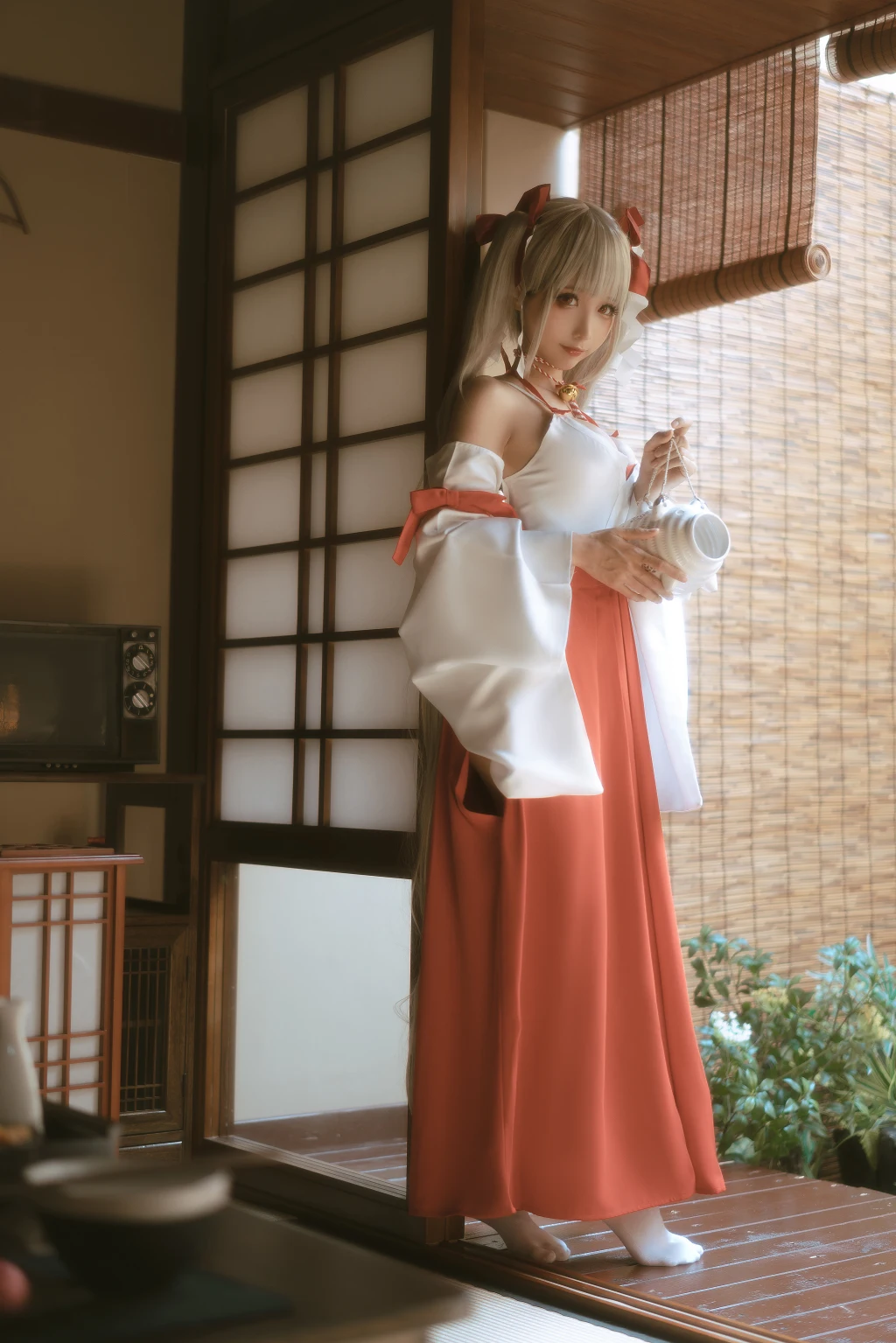 Coser蠢沫沫 chunmomo Vol132 可畏 巫女 55 photos - 14