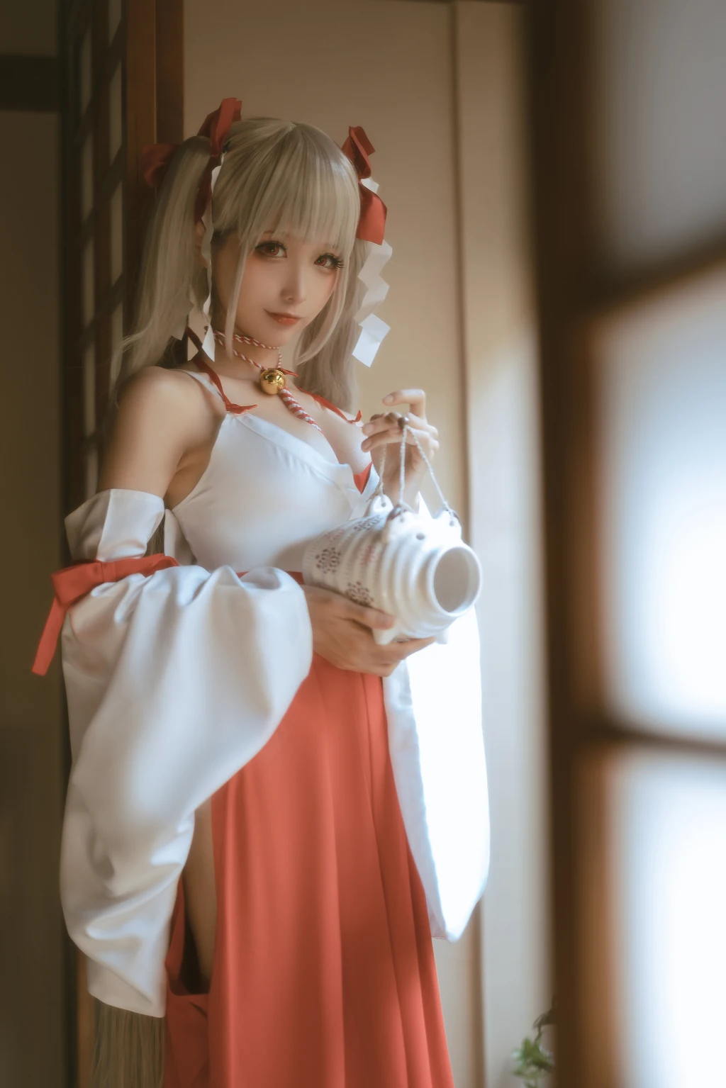 Coser蠢沫沫 chunmomo Vol132 可畏 巫女 55 photos - 15
