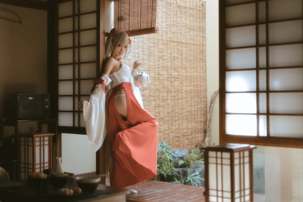 Coser蠢沫沫 chunmomo Vol132 可畏 巫女 55 photos - 16