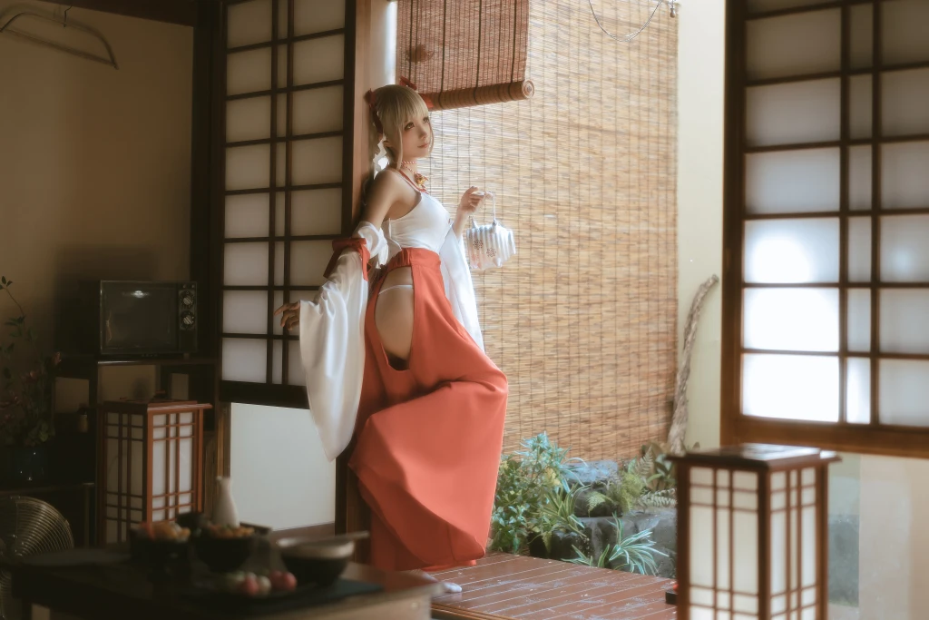 Coser蠢沫沫 chunmomo Vol132 可畏 巫女 55 photos - 17