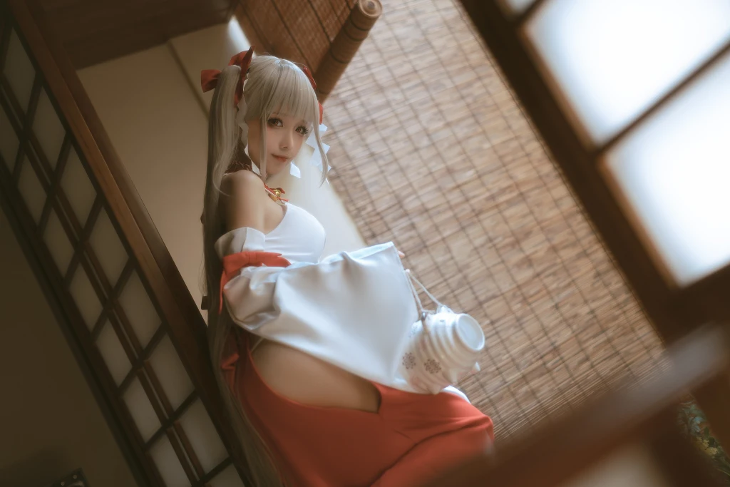Coser蠢沫沫 chunmomo Vol132 可畏 巫女 55 photos - 19