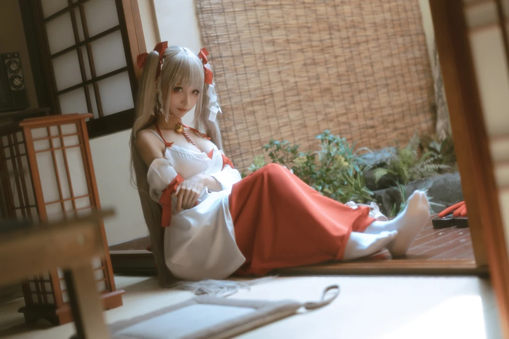 Coser蠢沫沫 chunmomo Vol132 可畏 巫女 55 photos - 22