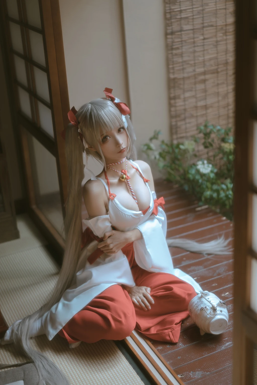 Coser蠢沫沫 chunmomo Vol132 可畏 巫女 55 photos - 24