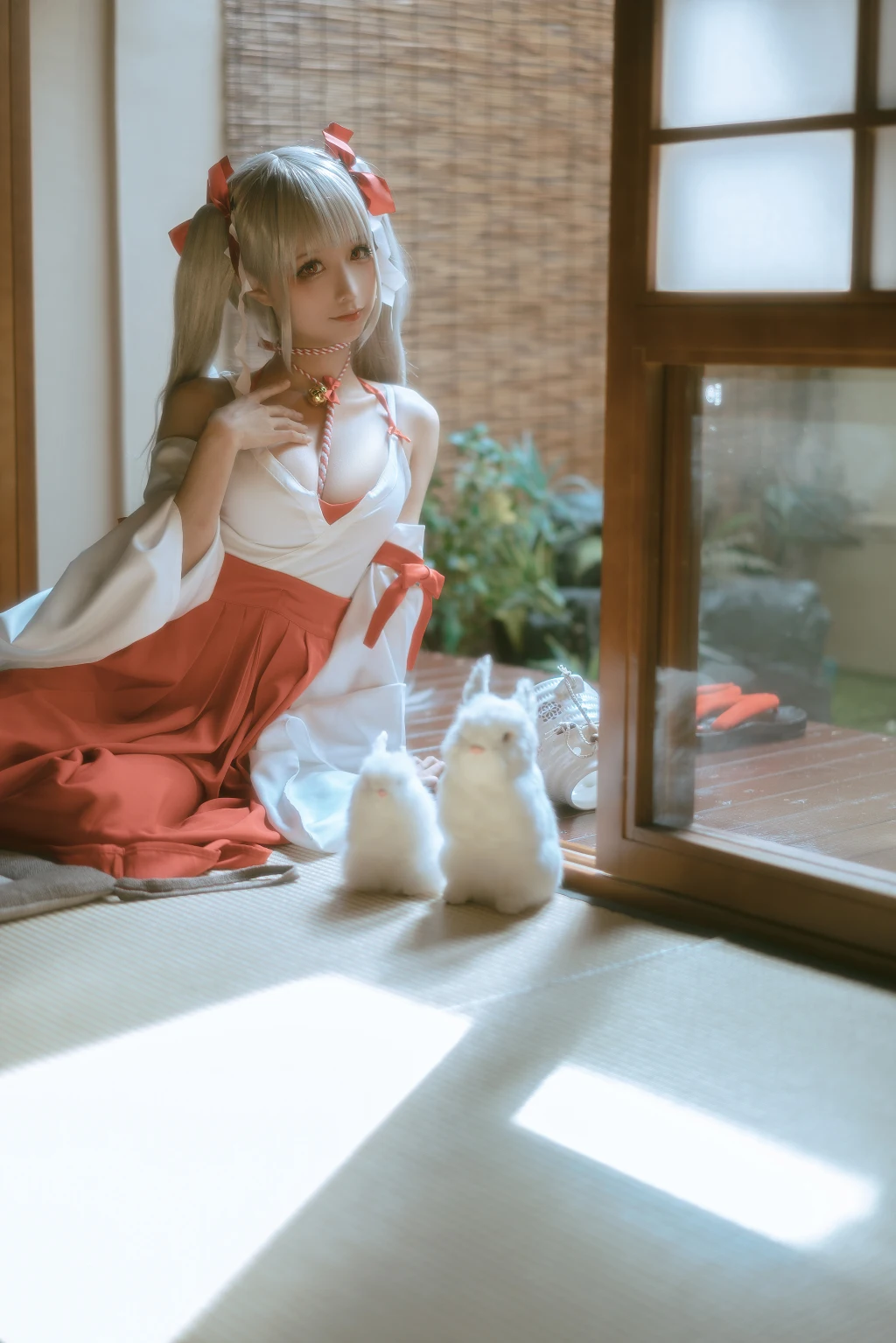 Coser蠢沫沫 chunmomo Vol132 可畏 巫女 55 photos - 27