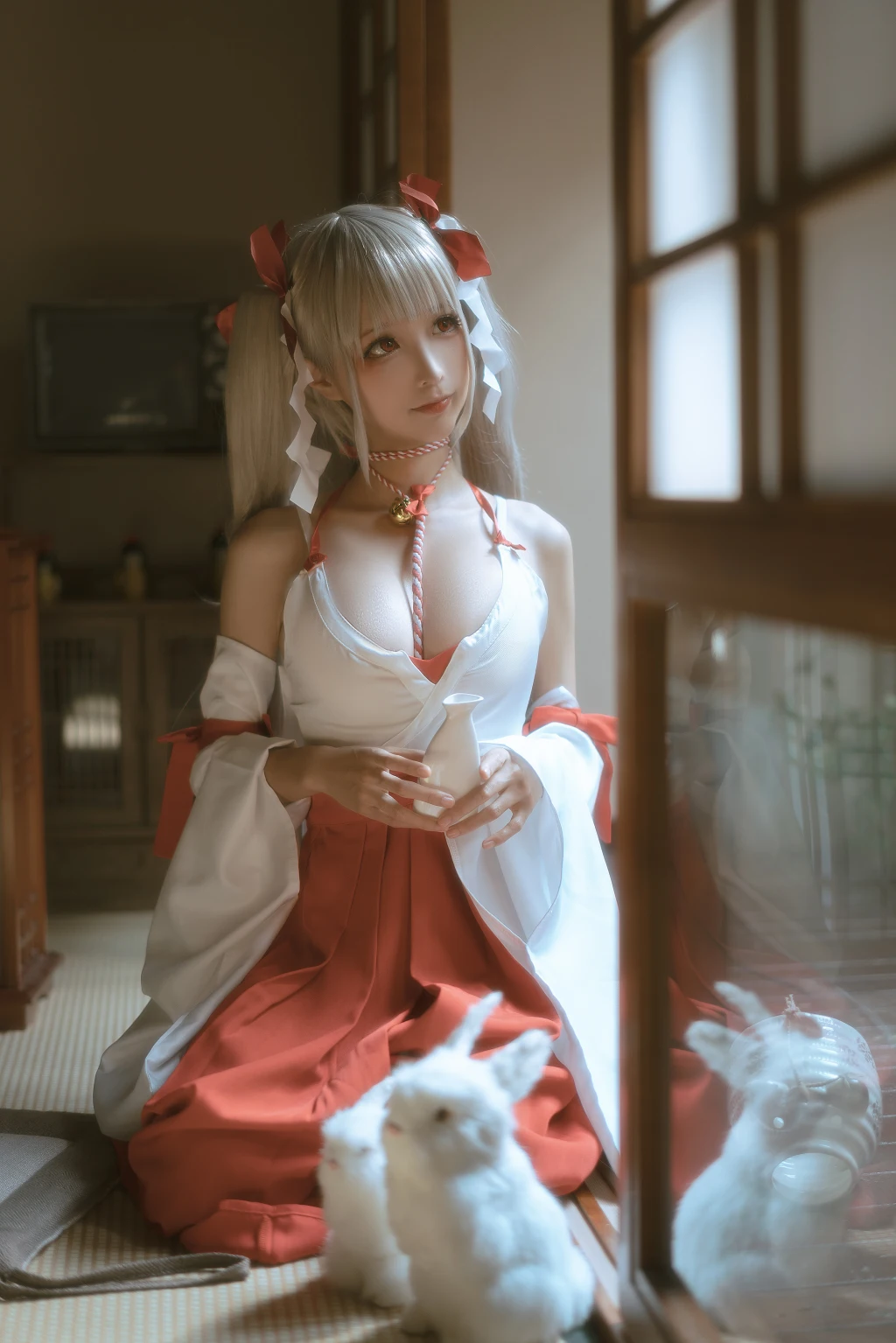 Coser蠢沫沫 chunmomo Vol132 可畏 巫女 55 photos - 28