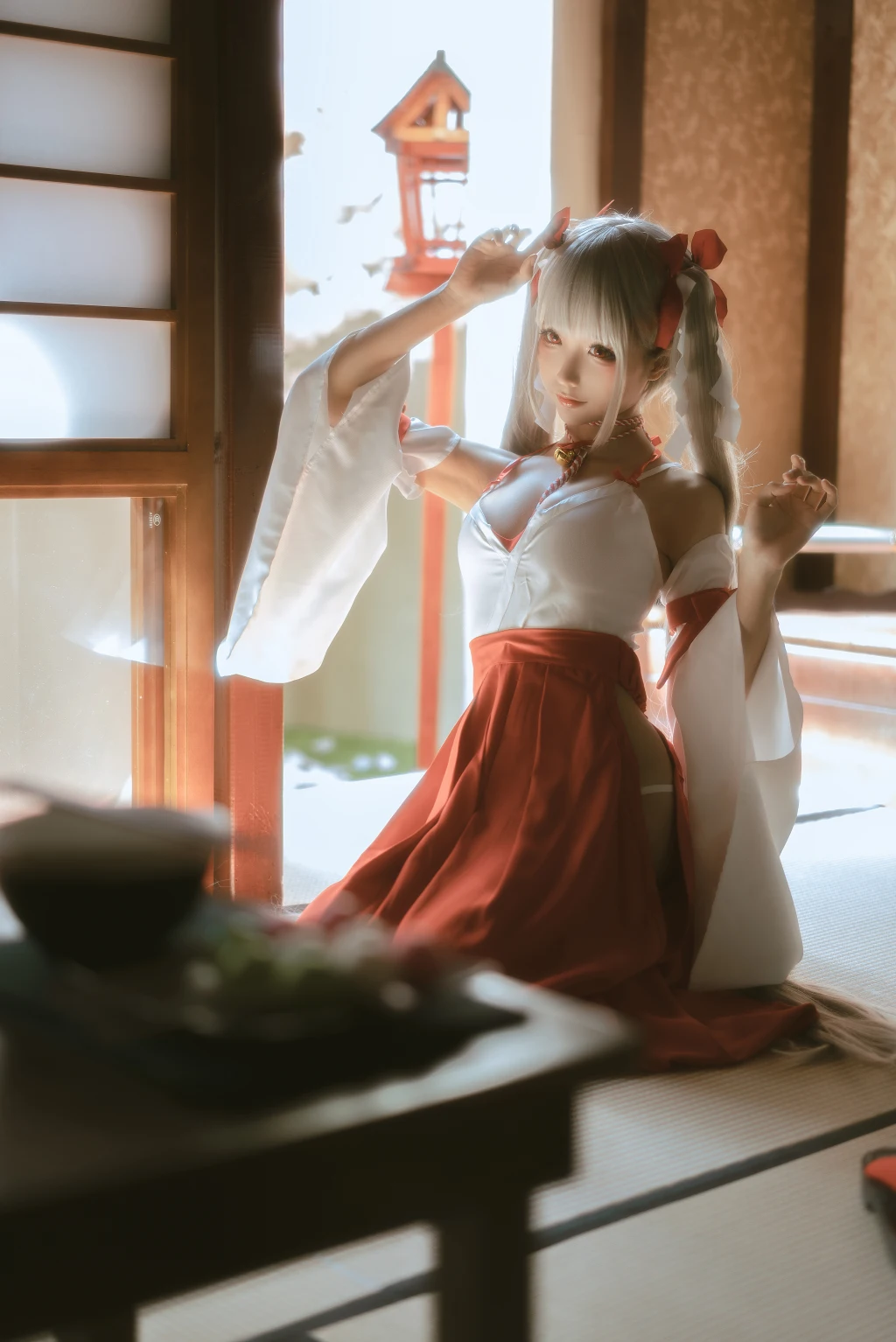 Coser蠢沫沫 chunmomo Vol132 可畏 巫女 55 photos - 34