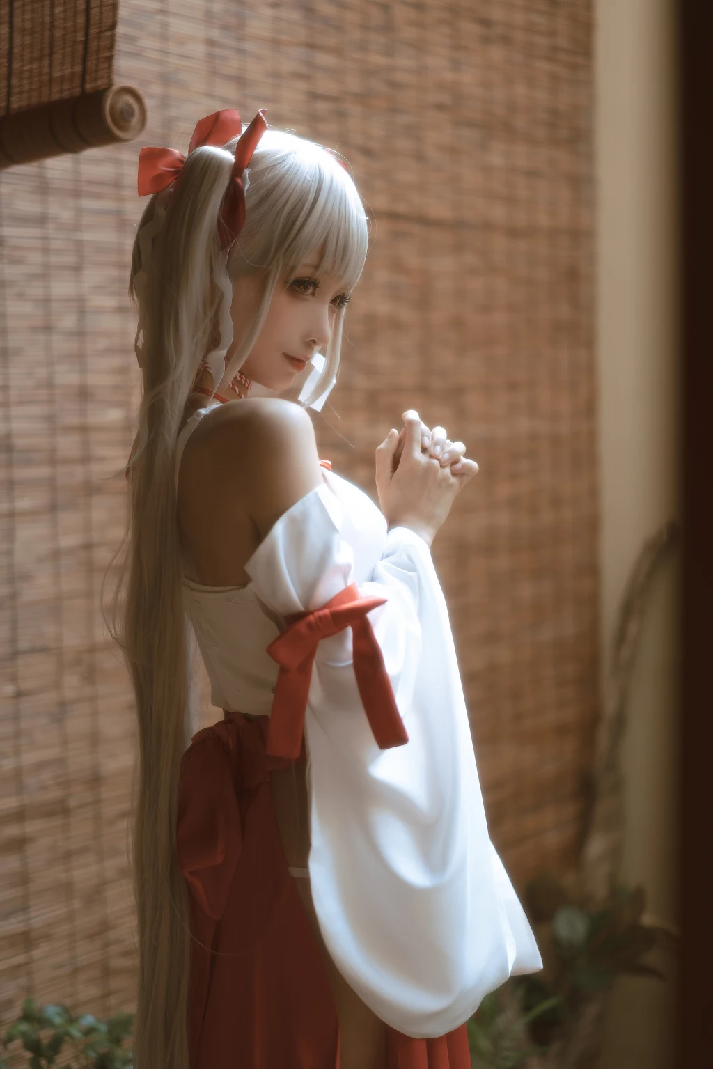 Coser蠢沫沫 chunmomo Vol132 可畏 巫女 55 photos - 35