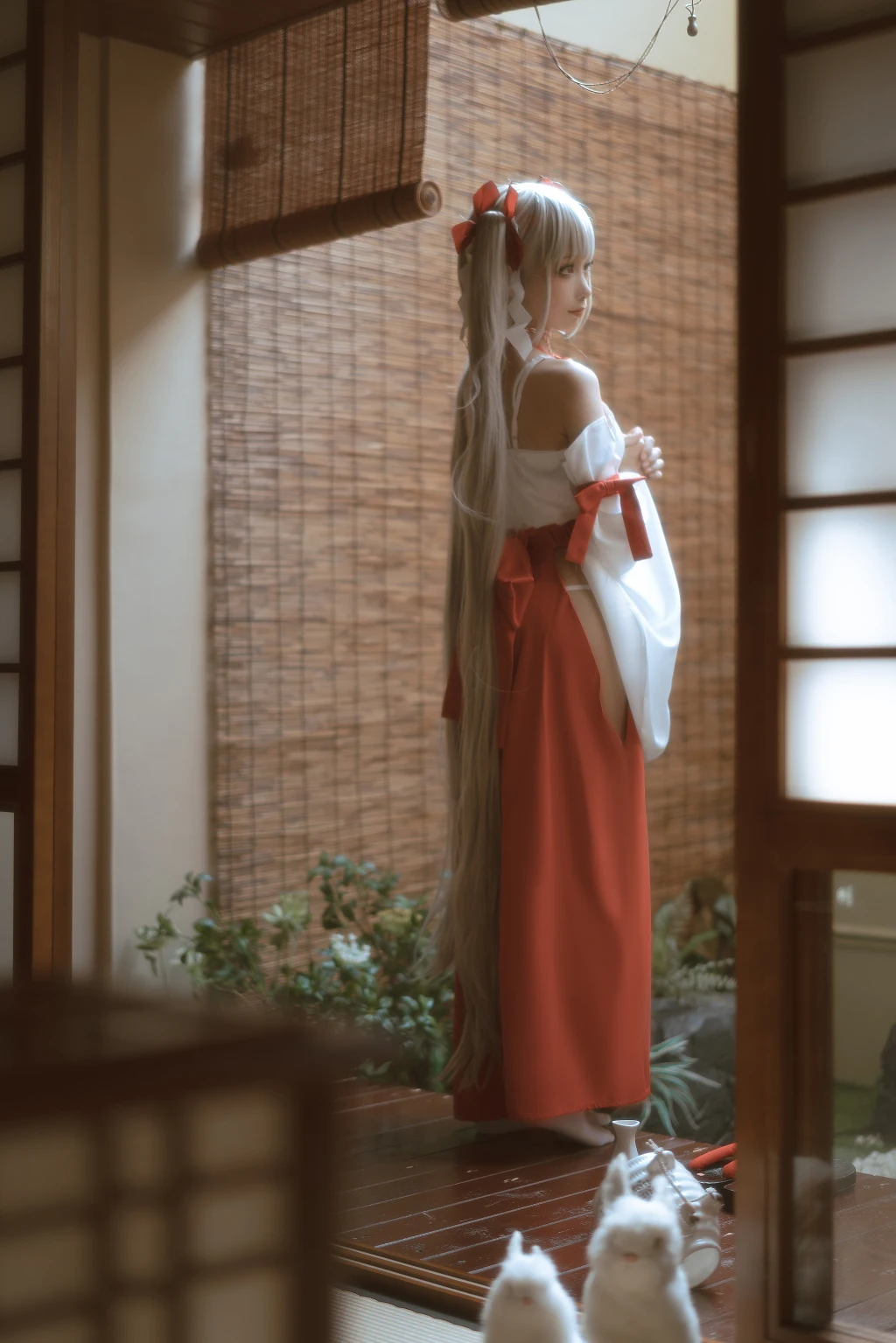 Coser蠢沫沫 chunmomo Vol132 可畏 巫女 55 photos - 36