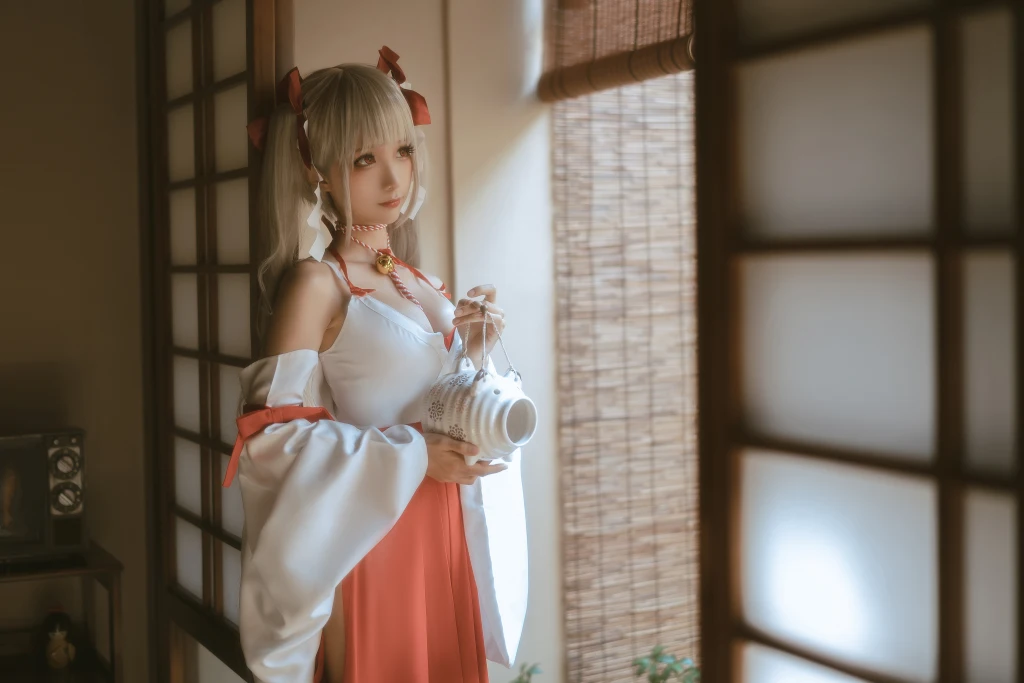 Coser蠢沫沫 chunmomo Vol132 可畏 巫女 55 photos - 47