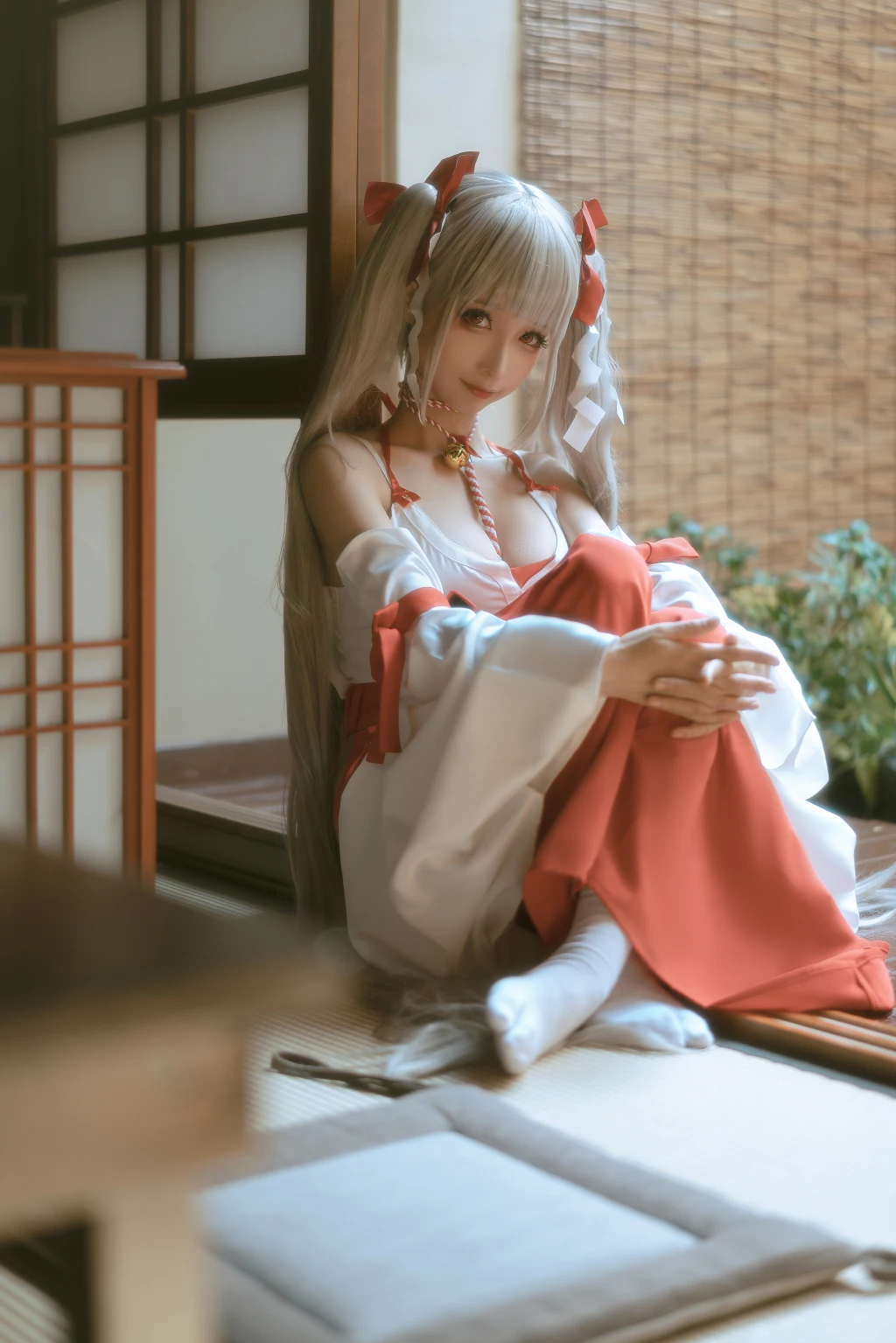 Coser蠢沫沫 chunmomo Vol132 可畏 巫女 55 photos - 48