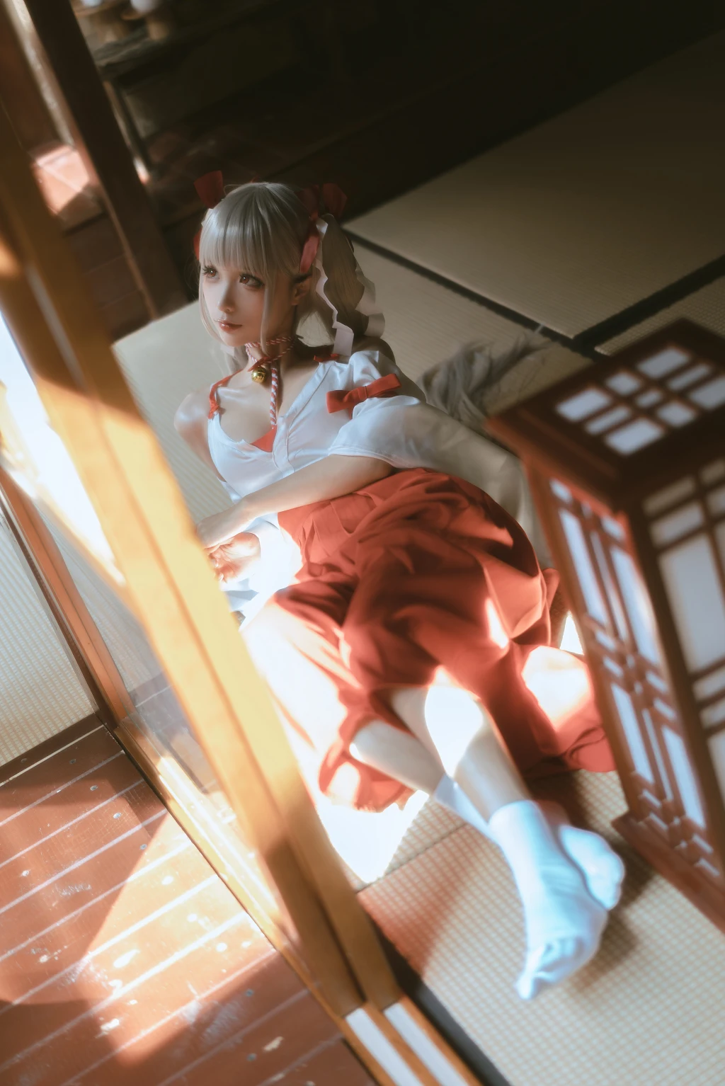 Coser蠢沫沫 chunmomo Vol132 可畏 巫女 55 photos - 53