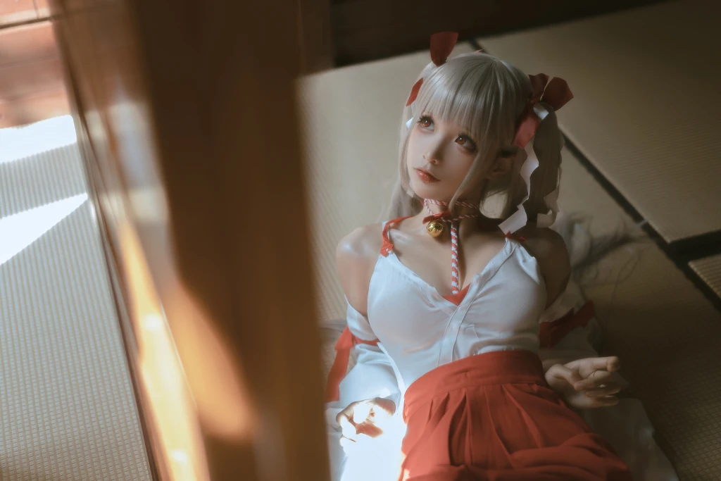 Coser蠢沫沫 chunmomo Vol132 可畏 巫女 55 photos - 54