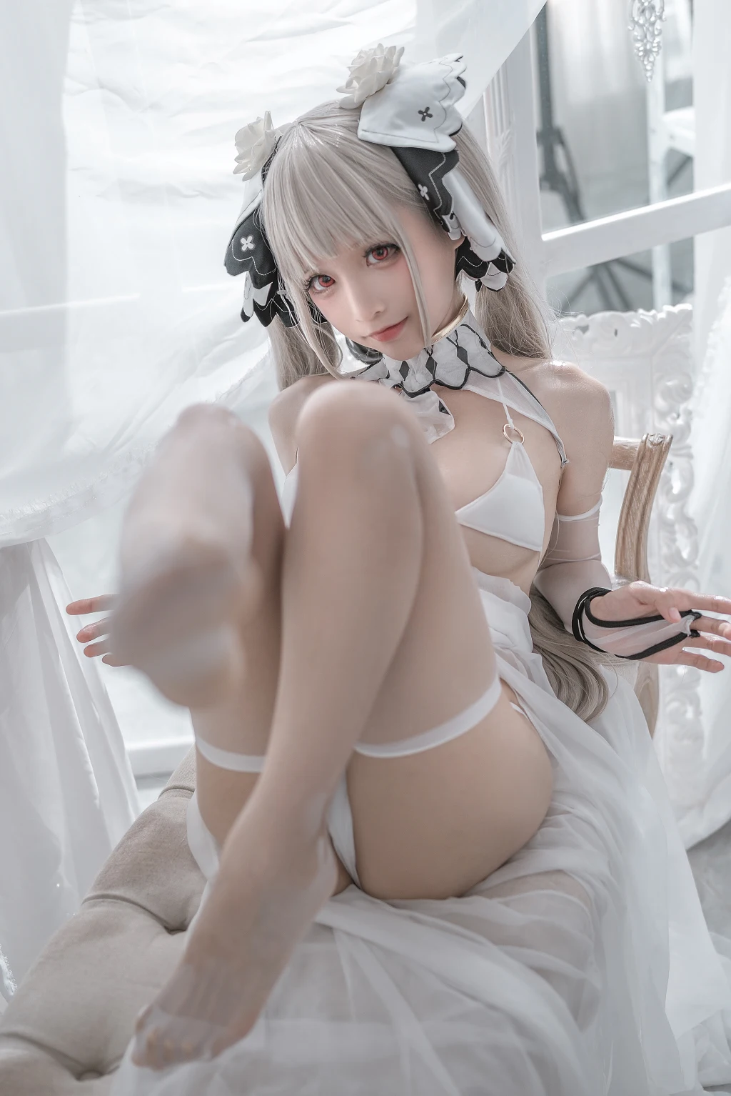 Coser蠢沫沫 chunmomo Vol133 可畏 婚纱 57 photos - 6