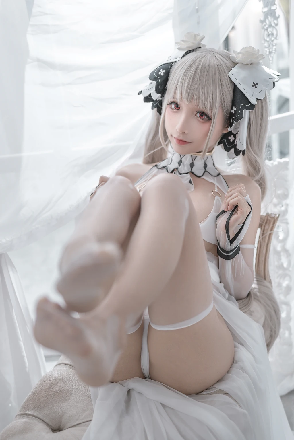 Coser蠢沫沫 chunmomo Vol133 可畏 婚纱 57 photos - 11