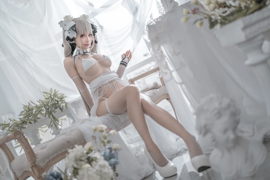 Coser蠢沫沫 chunmomo Vol133 可畏 婚纱 57 photos - 12