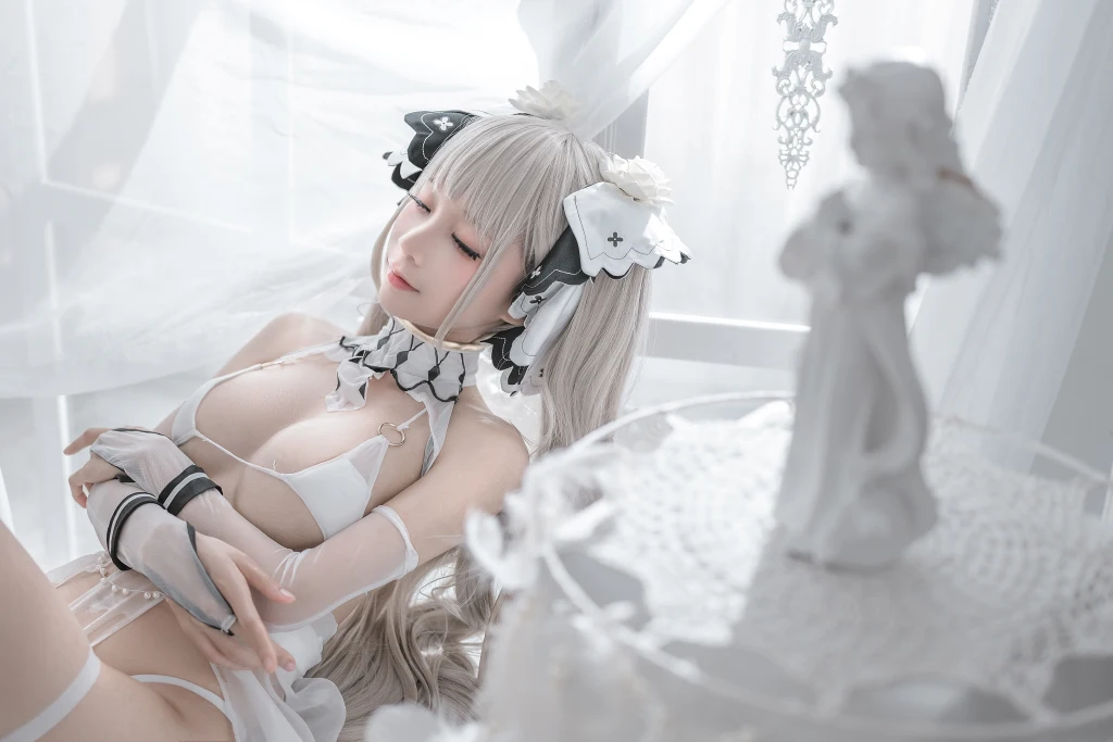 Coser蠢沫沫 chunmomo Vol133 可畏 婚纱 57 photos - 13
