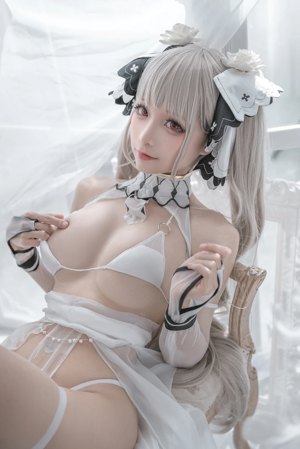 Coser蠢沫沫 chunmomo Vol133 可畏 婚纱 57 photos - 15