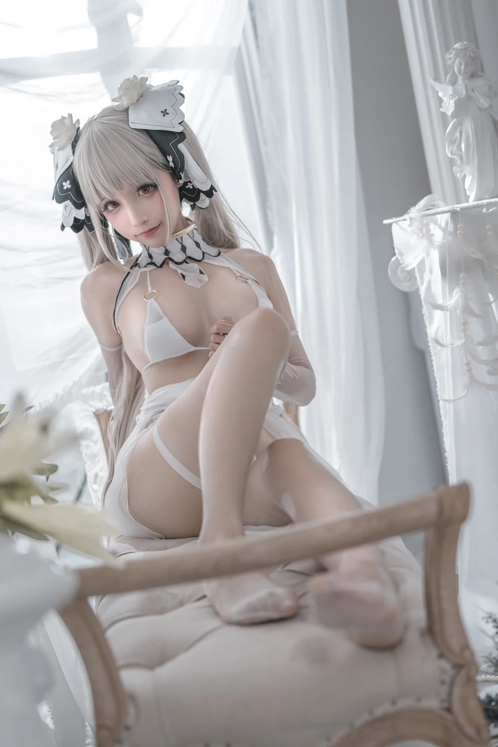 Coser蠢沫沫 chunmomo Vol133 可畏 婚纱 57 photos - 18