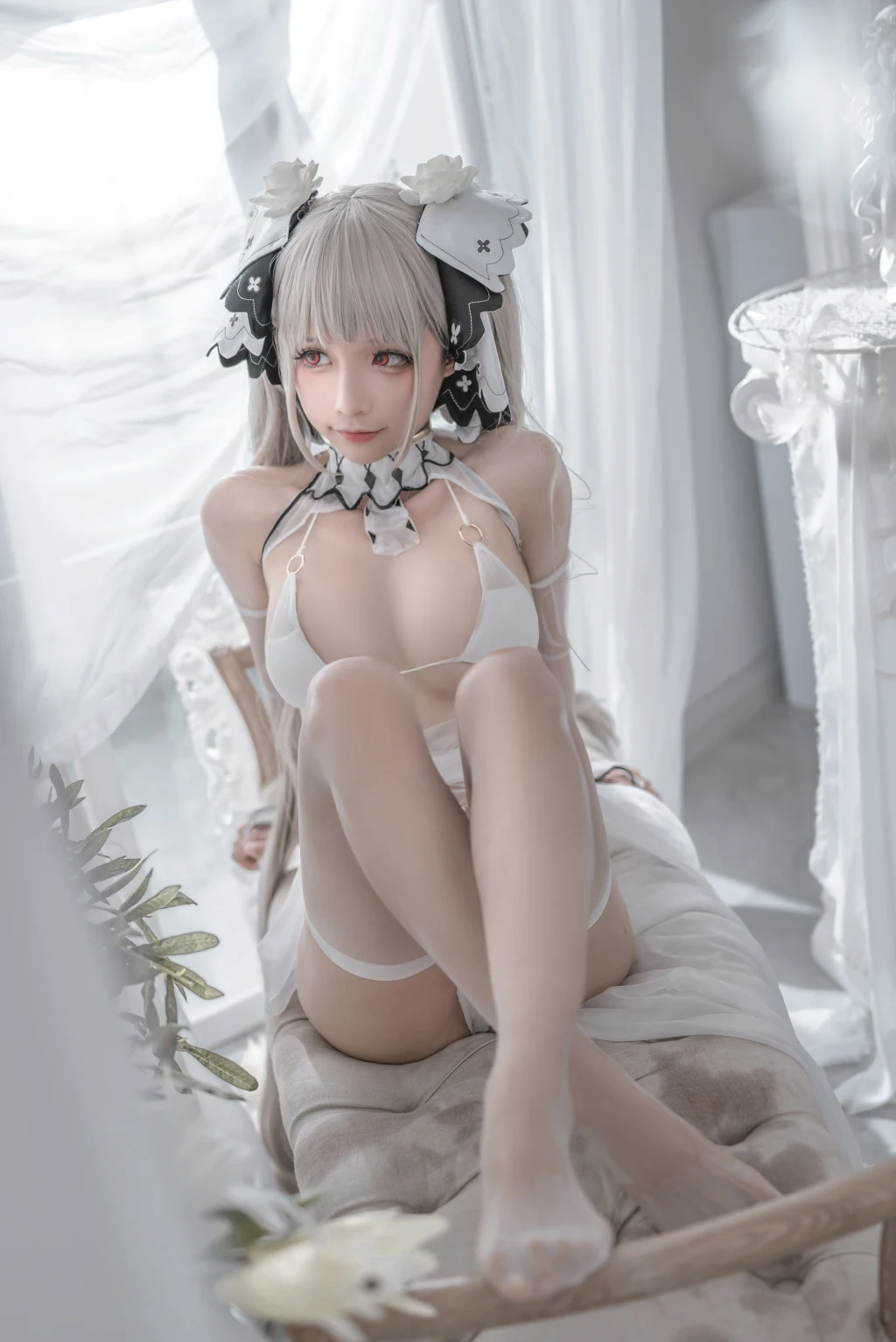 Coser蠢沫沫 chunmomo Vol133 可畏 婚纱 57 photos - 22