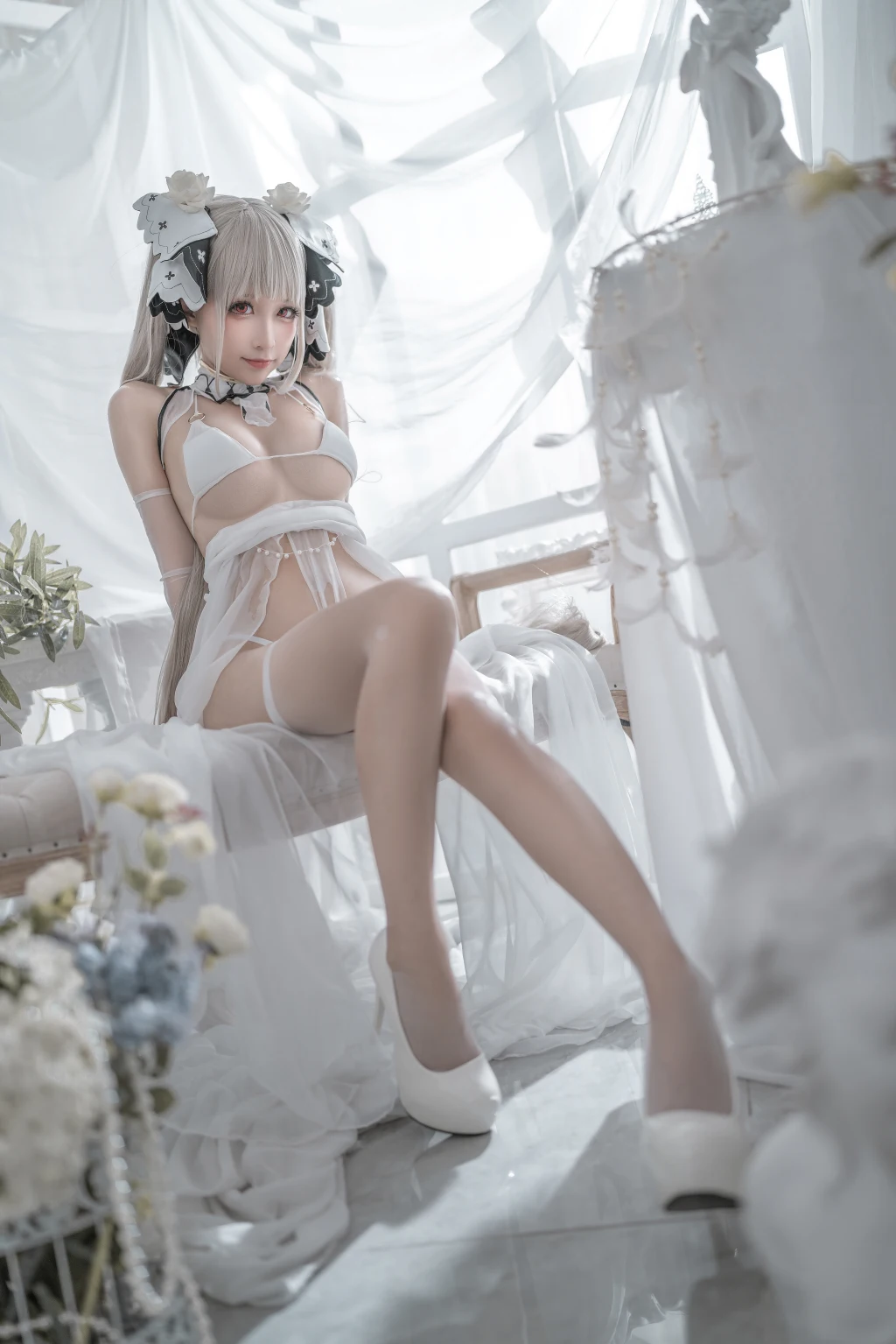 Coser蠢沫沫 chunmomo Vol133 可畏 婚纱 57 photos - 23