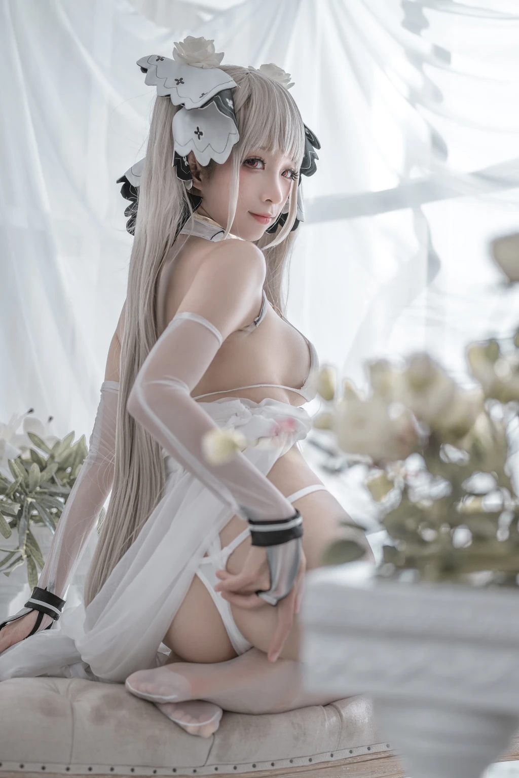 Coser蠢沫沫 chunmomo Vol133 可畏 婚纱 57 photos - 29