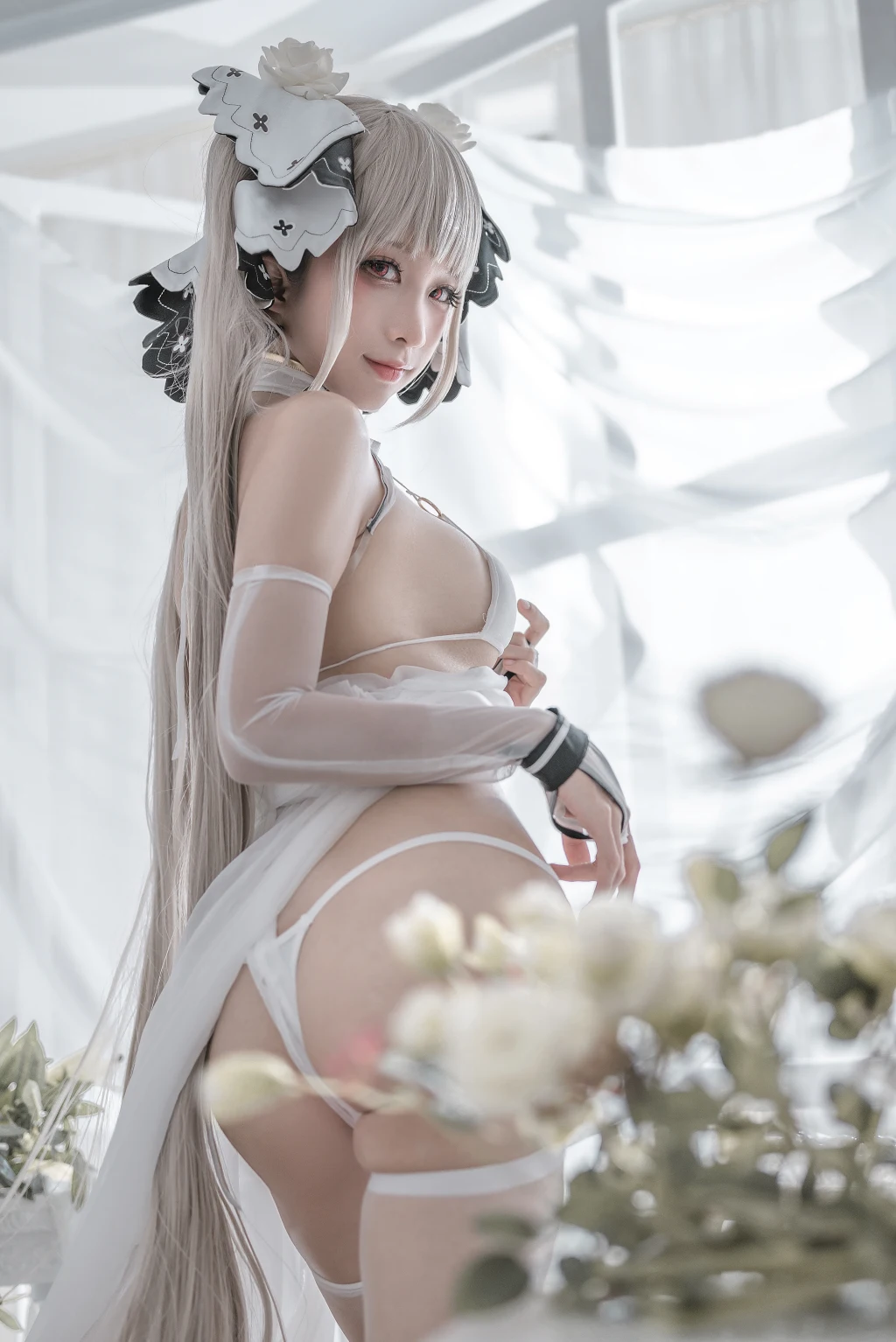 Coser蠢沫沫 chunmomo Vol133 可畏 婚纱 57 photos - 30