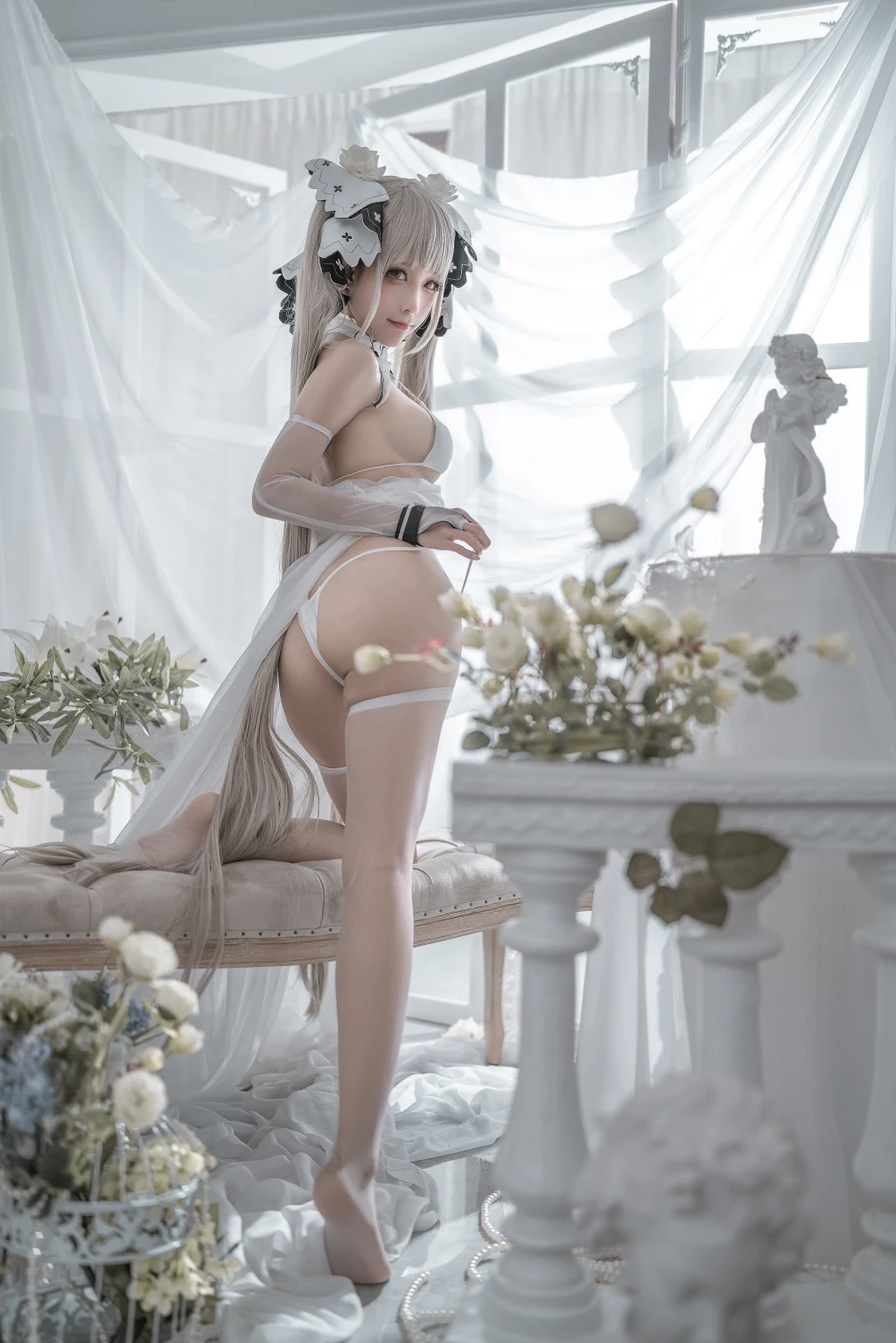 Coser蠢沫沫 chunmomo Vol133 可畏 婚纱 57 photos - 31