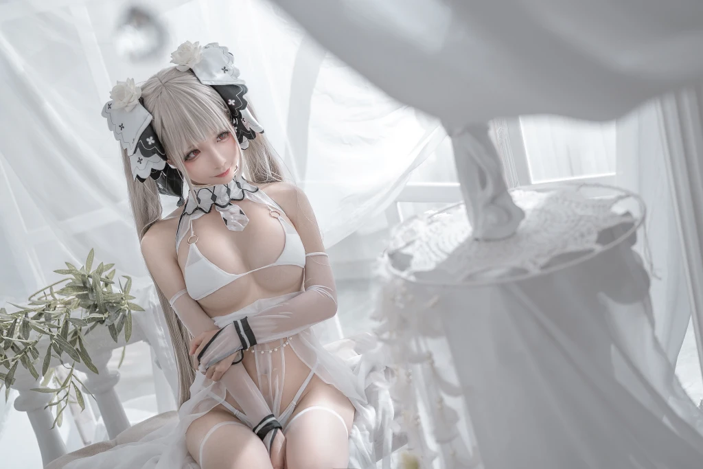 Coser蠢沫沫 chunmomo Vol133 可畏 婚纱 57 photos - 34