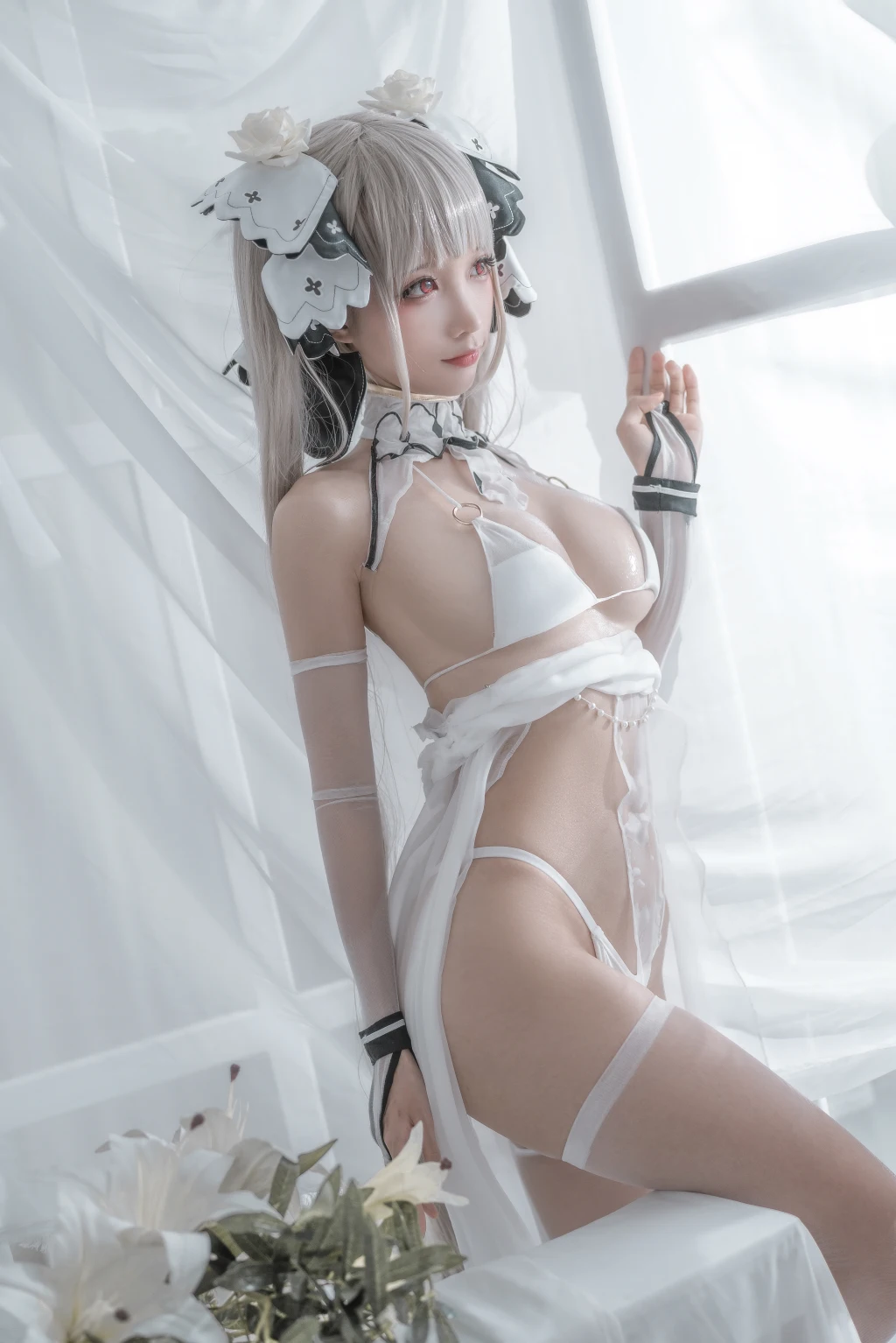 Coser蠢沫沫 chunmomo Vol133 可畏 婚纱 57 photos - 36