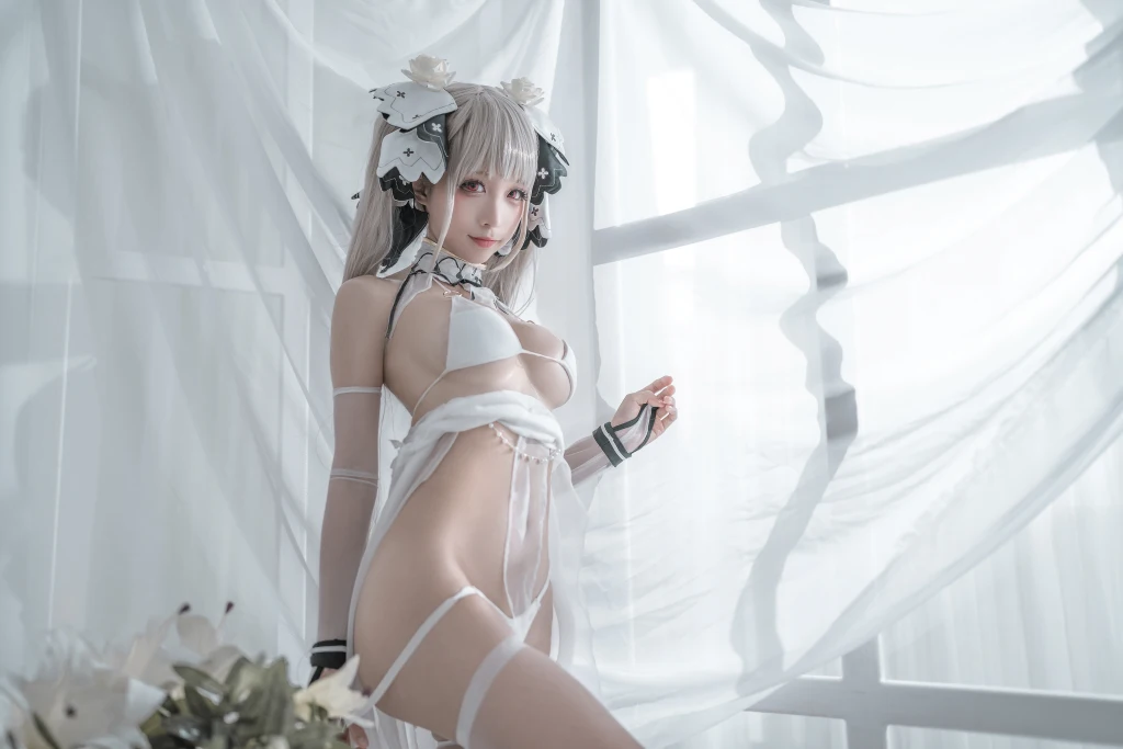 Coser蠢沫沫 chunmomo Vol133 可畏 婚纱 57 photos - 37