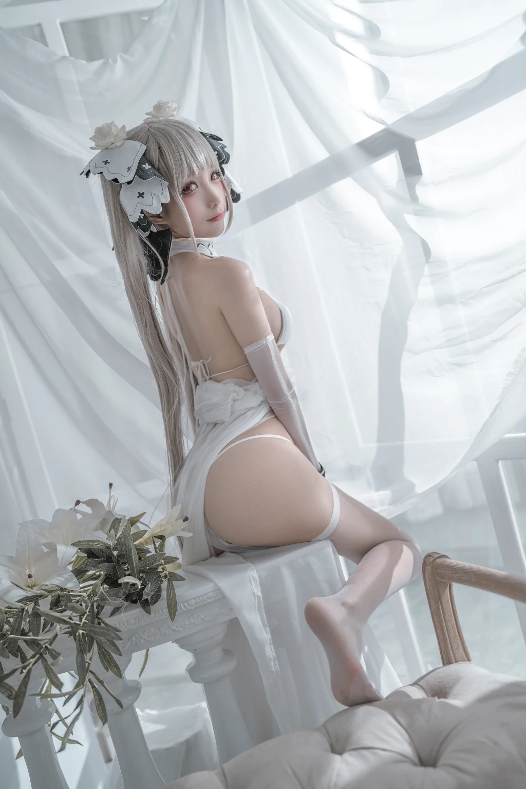 Coser蠢沫沫 chunmomo Vol133 可畏 婚纱 57 photos - 39