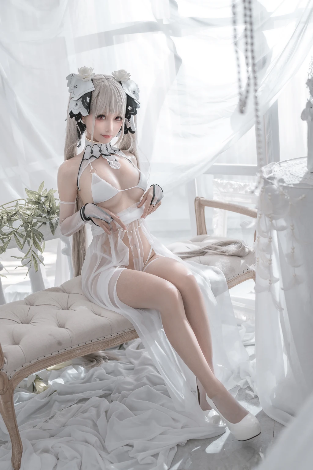 Coser蠢沫沫 chunmomo Vol133 可畏 婚纱 57 photos - 43